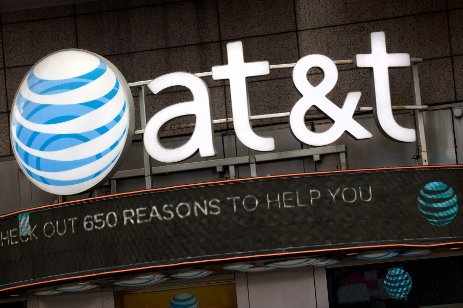 FILE - The AT&T logo is positioned above one of its retail stores in New York, Oct. 24, 2016. A security breach in 2022 compromised the data of nearly all of AT&T’s cellular customers, customers of mobile virtual network operators using AT&T’s wireless network, as well landline customers who interacted with those cellular numbers. The company said Friday, July 23, 2024, that it has launched an investigation and engaged cybersecurity experts to understand the nature and scope of the criminal activity.(AP Photo/Mark Lennihan, File)