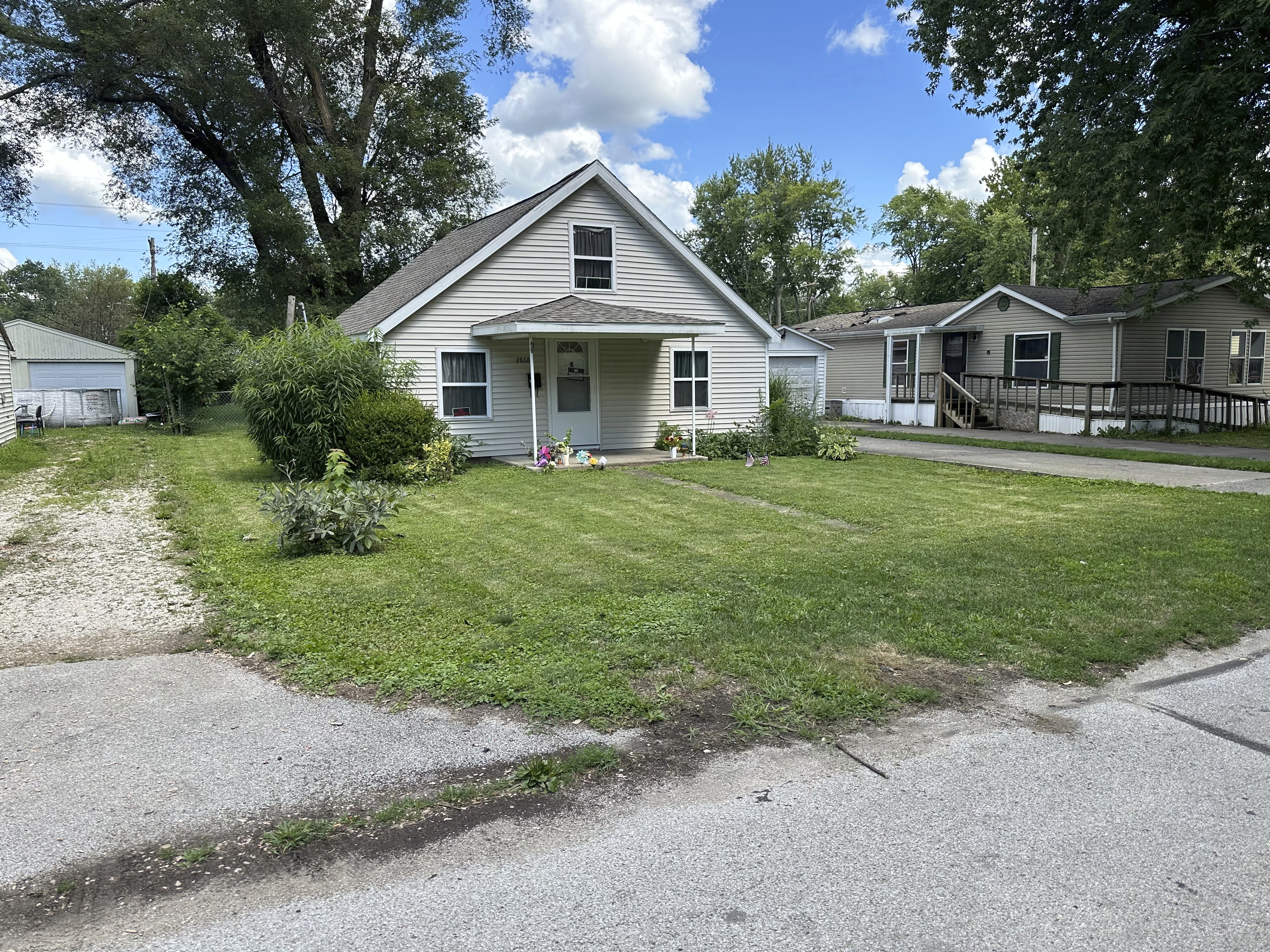 A home in Springfield, Ill. stands Thursday, July 18, 2024. Prosecutors have charged a sheriff's deputy with the murder of Sonya Massey and accuse Sean Grayson of shooting the Black woman in the face on July 6, 2024, while responding to her report of an intruder at her home. (AP Photo/John O'Connor)