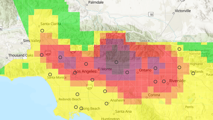 Dangerous air quality