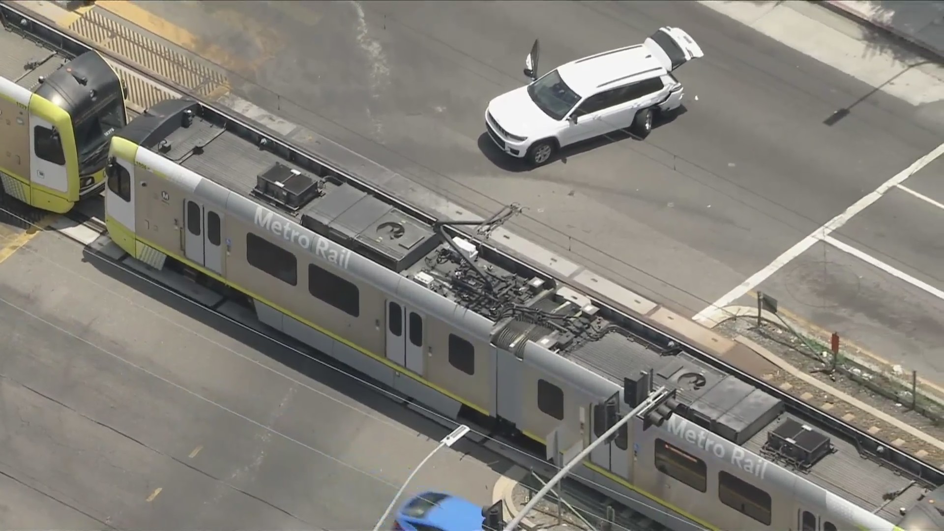 Exposition Park car vs. train