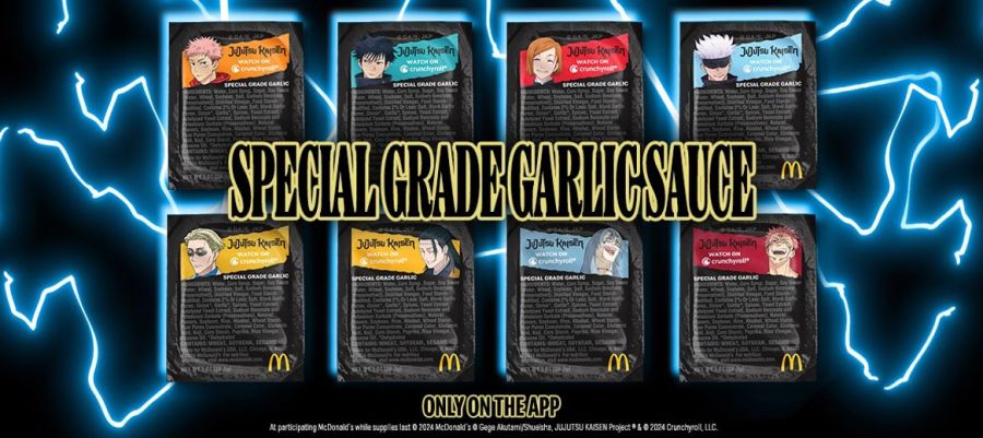 Eight unique designs featured in McDonald's new Special Grade Garlic Sauce.