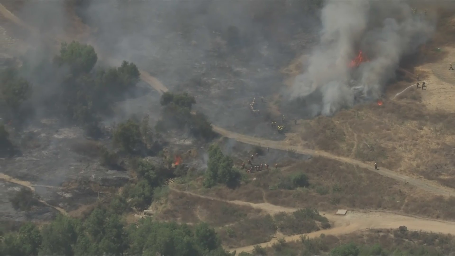 Hansen Dam Brush Fire