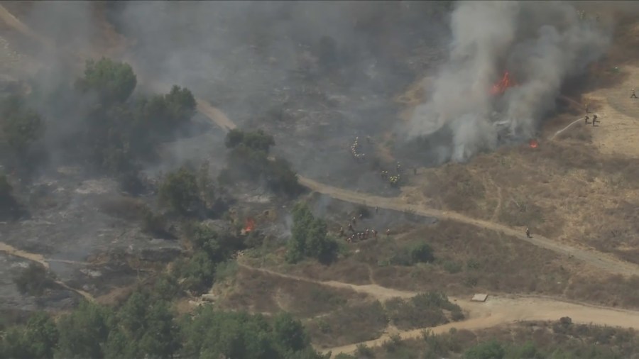 Hansen Dam Brush Fire