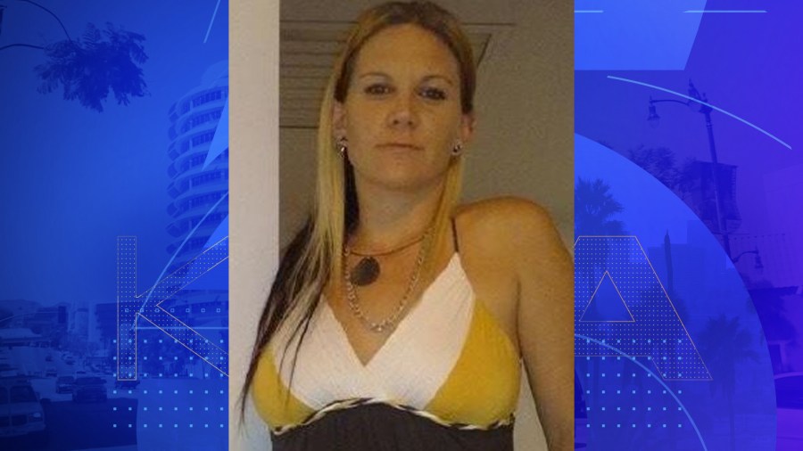 Erika Zimmerman, 37, is shown in this undated photo from the Los Angeles County Sheriff's Department. Zimmerman is wanted in connection with the death of Louie Martin Cervantes on April 11, 2024.