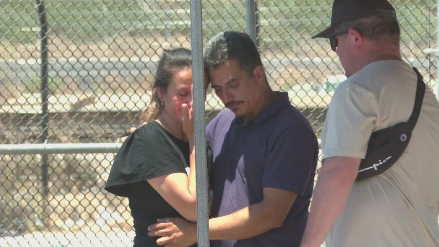 Alfredo Morales' parents are overwhelmed by the outpouring of community support. (KTLA)