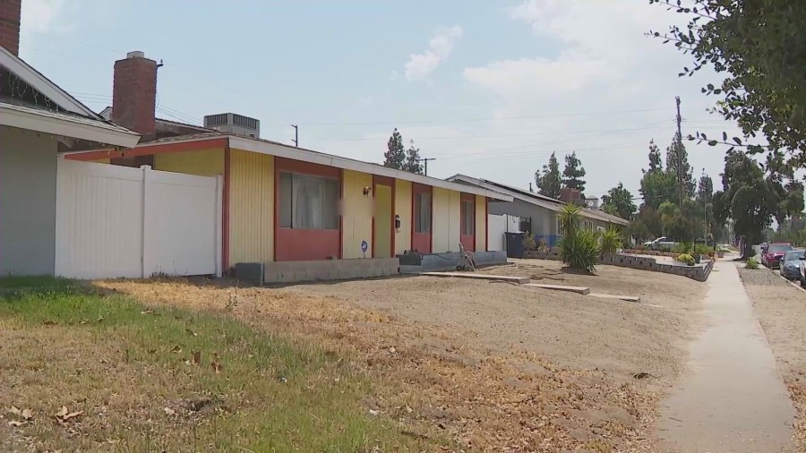 The home where a Redlands couple was violently assaulted on July 11, 2024. (KTLA)