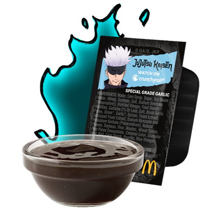 One of eight unique designs featured on the packaging for McDonald's new Special Grade Garlic Sauce.