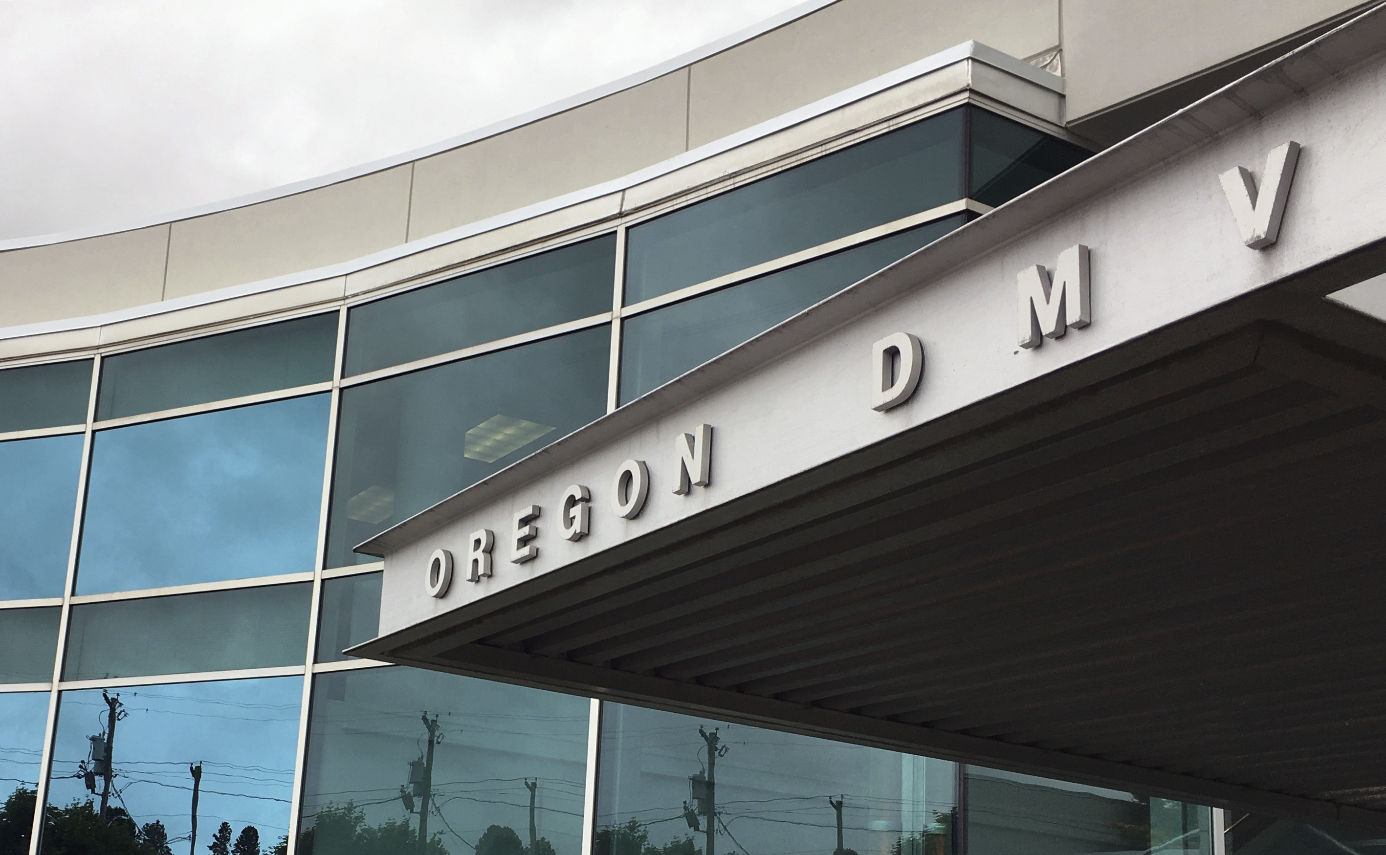 FILE - The headquarters of Oregon's Driver and Motor Vehicles Division is seen in Salem, Ore, June 15, 2017. (AP Photo/Andrew Selsky, File)