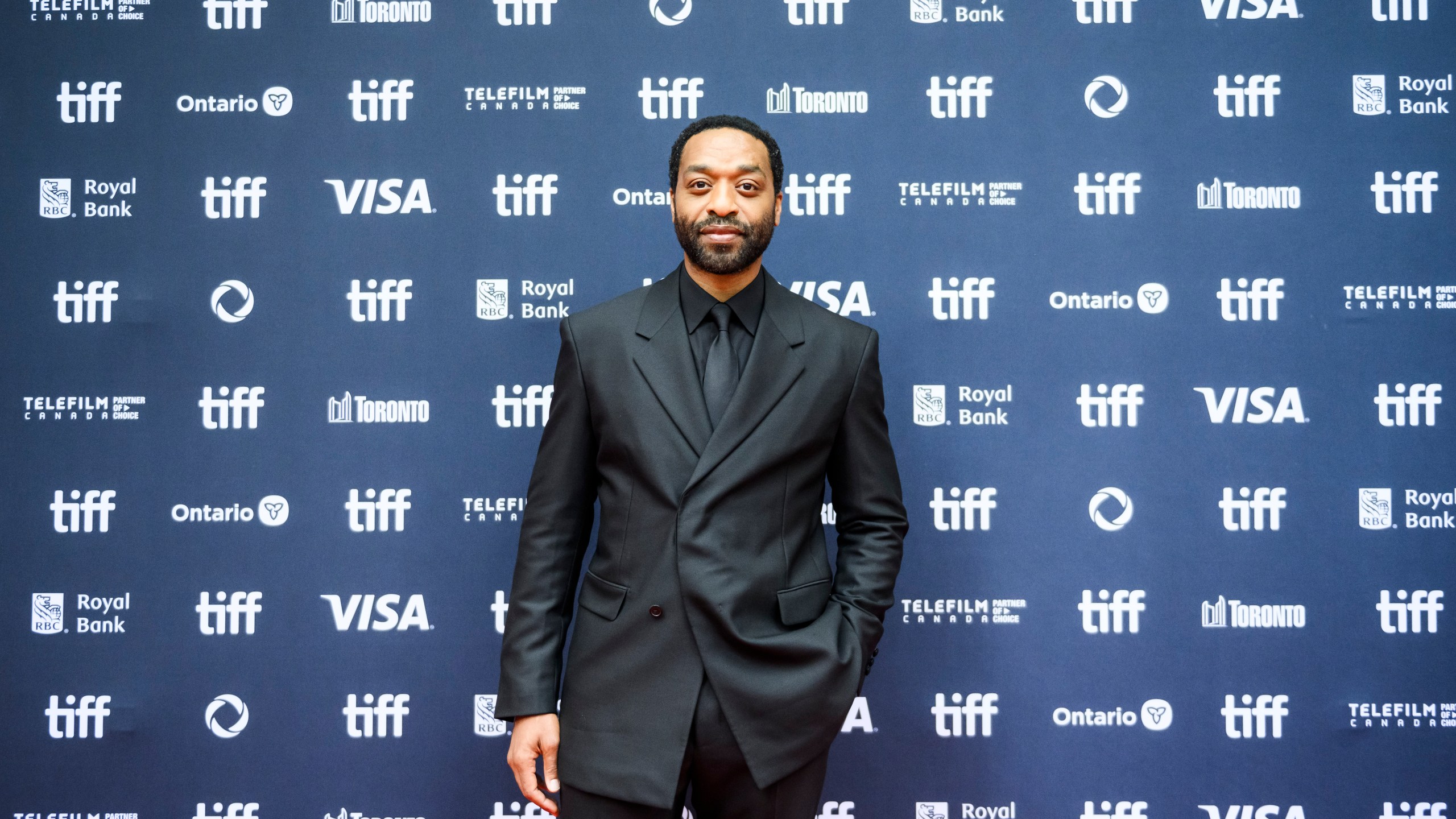 Chiwetel Ejiofor attends the premiere of "The Life of Chuck" during the Toronto International Film Festival, Friday, Sept. 6, 2024, in Toronto. (Christopher Katsarov/The Canadian Press via AP)