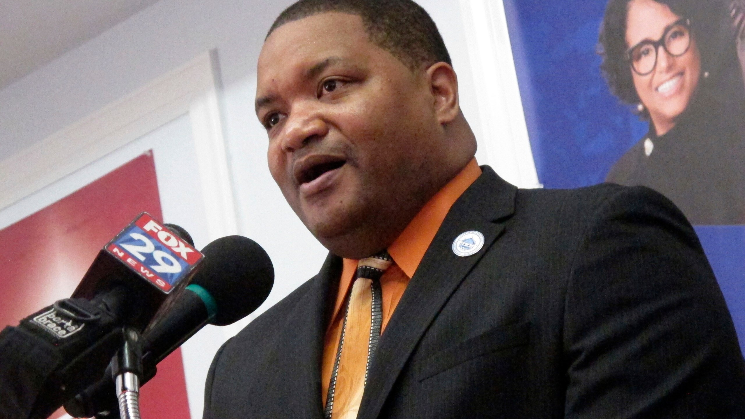 Atlantic City Mayor Marty Small Sr. speaks at a press conference in Atlantic City, N.J., on Jan. 15, 2020. (AP Photo/Wayne Parry)