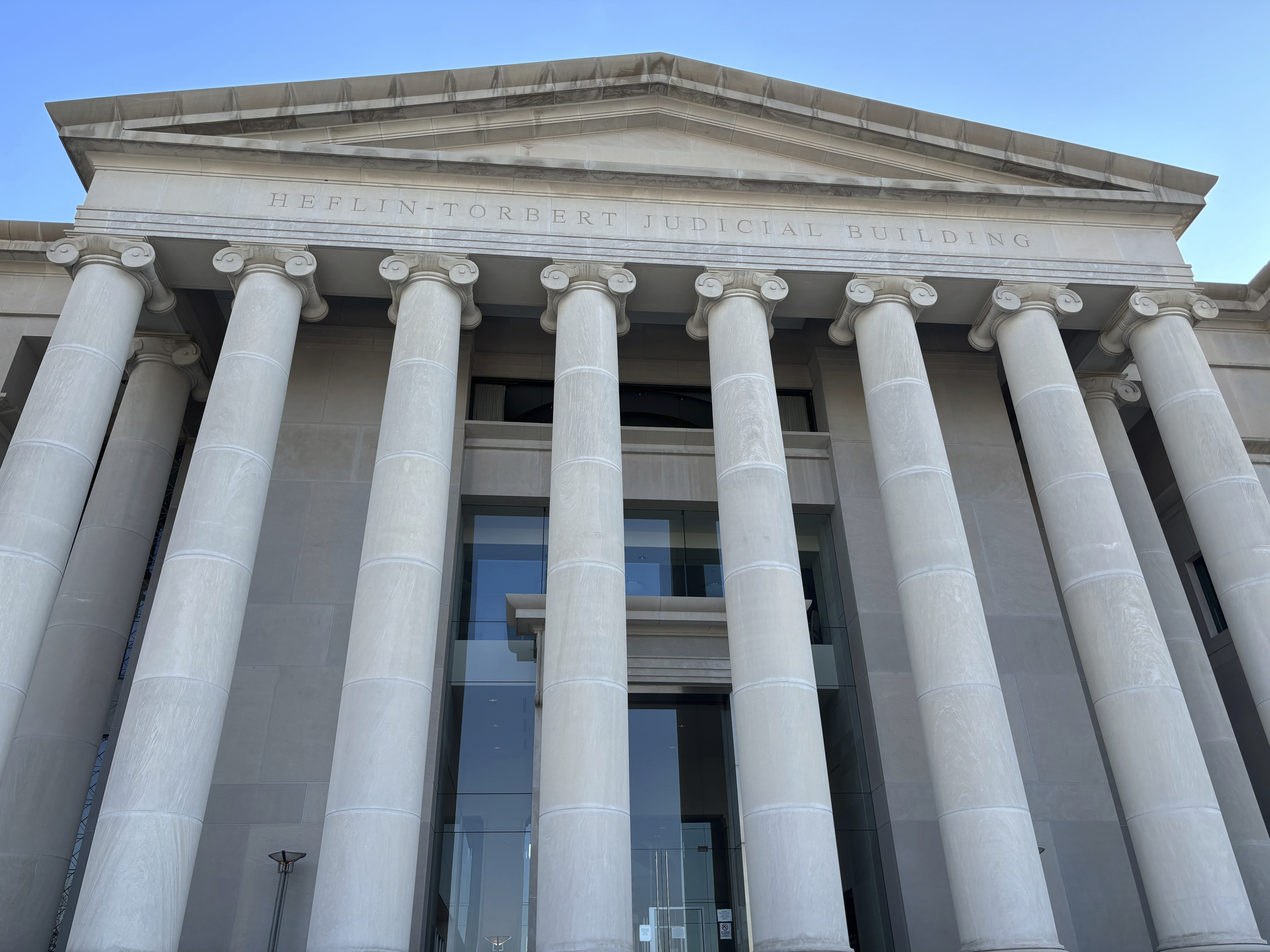 FILE - The exterior of the Alabama Supreme Court building in Montgomery, Ala., is shown Feb. 20, 2024. (AP Photo/Kim Chandler, file)