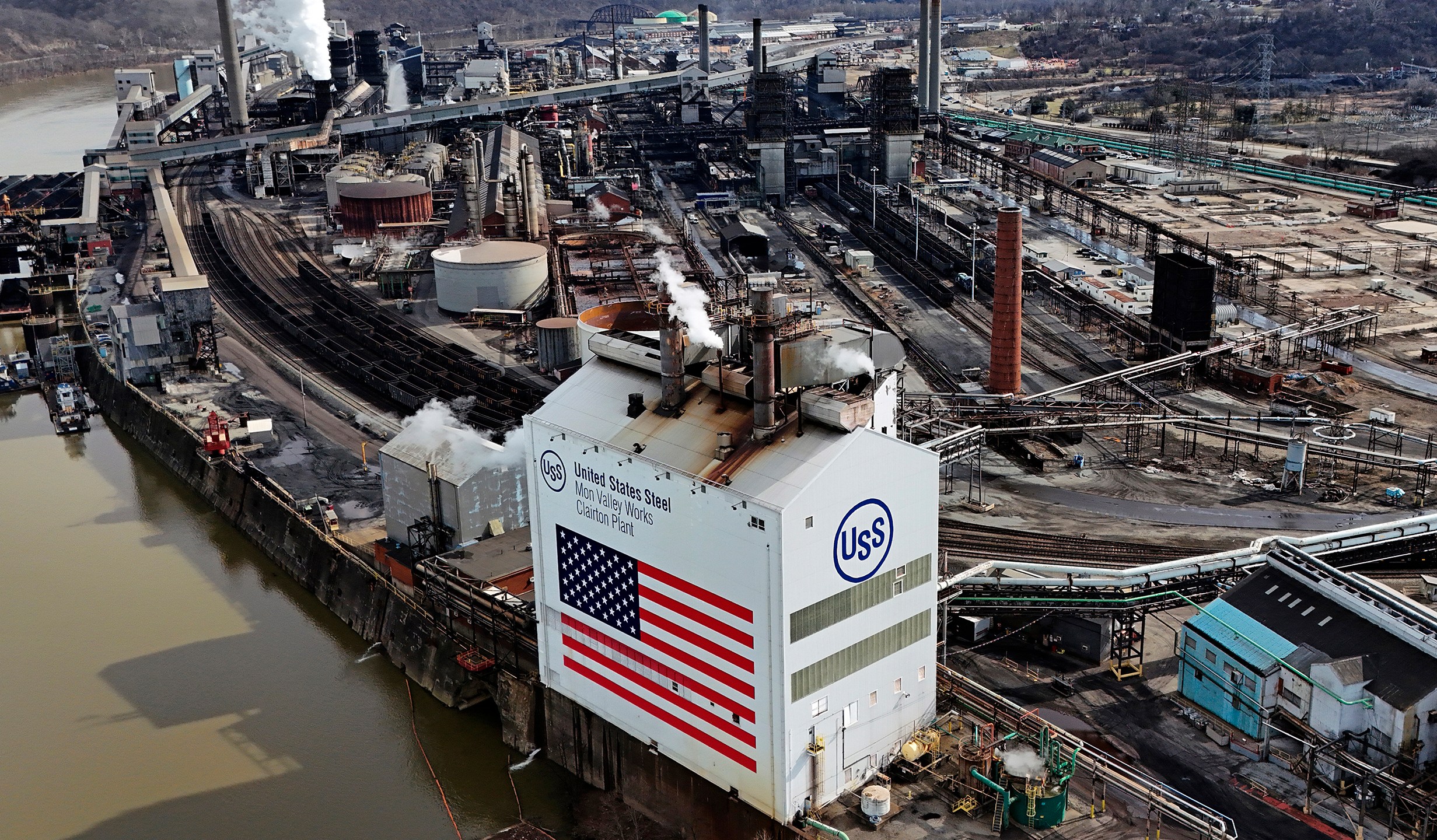 FILE - The United States Steel Mon Valley Works Clairton Plant in Clairton, Pa., is shown on Feb. 26, 2024. (AP Photo/Gene J. Puskar, File)