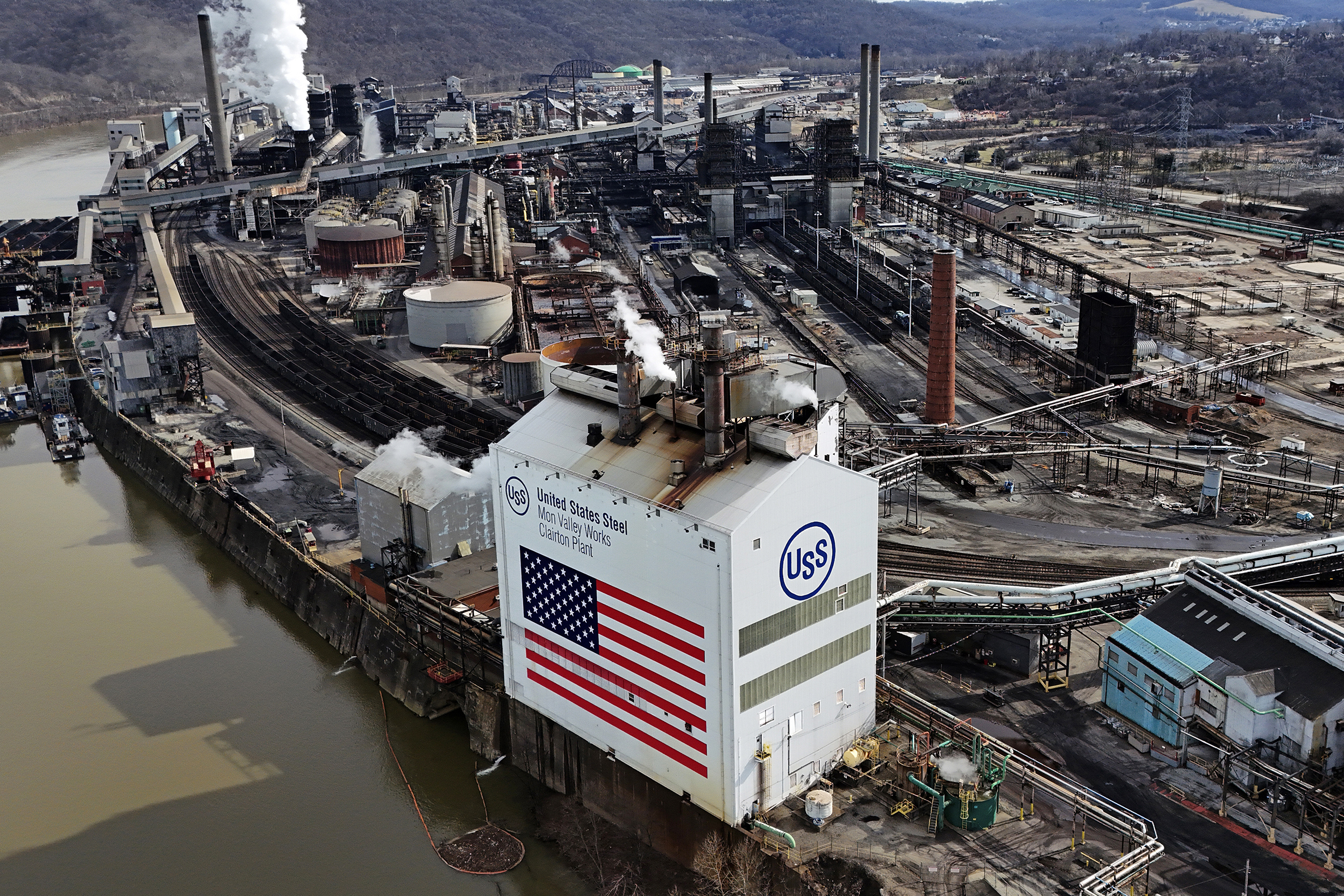 FILE - The United States Steel Mon Valley Works Clairton Plant in Clairton, Pa., is shown on Feb. 26, 2024. (AP Photo/Gene J. Puskar, File)