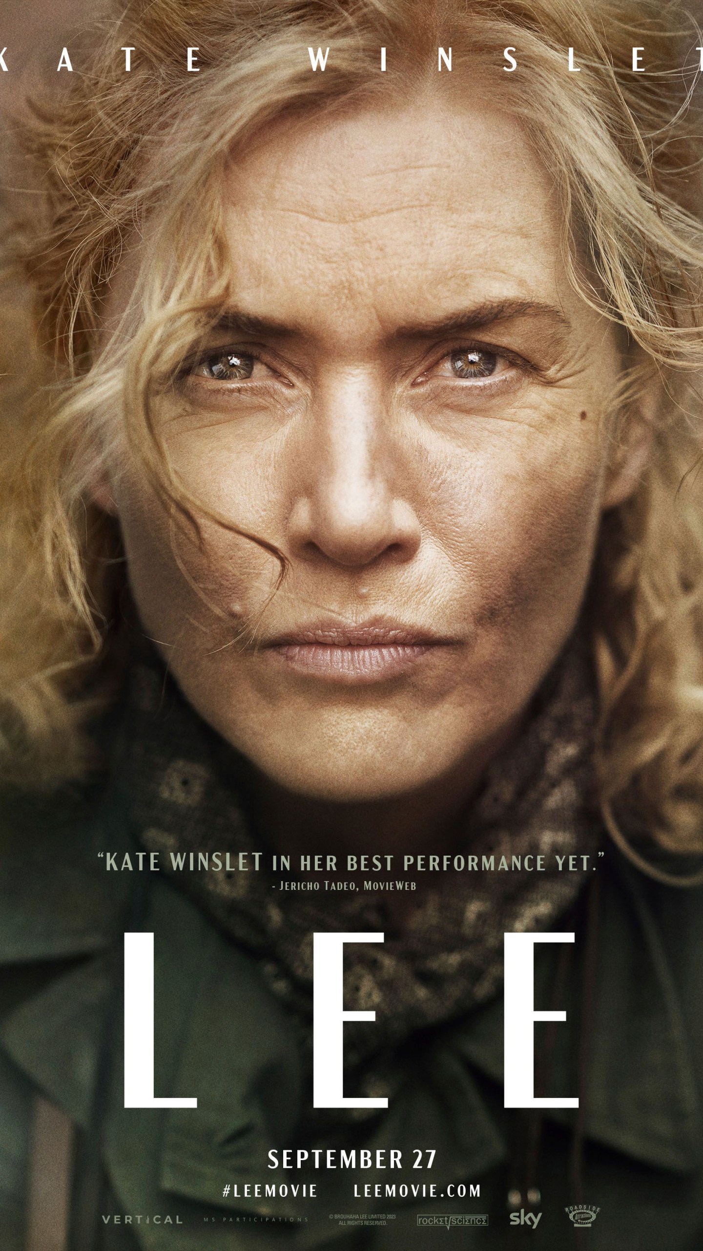 This image released by Roadside Attractions shows promotional art for the film "Lee," starring Kate Winslet. (Roadside Attractions via AP)