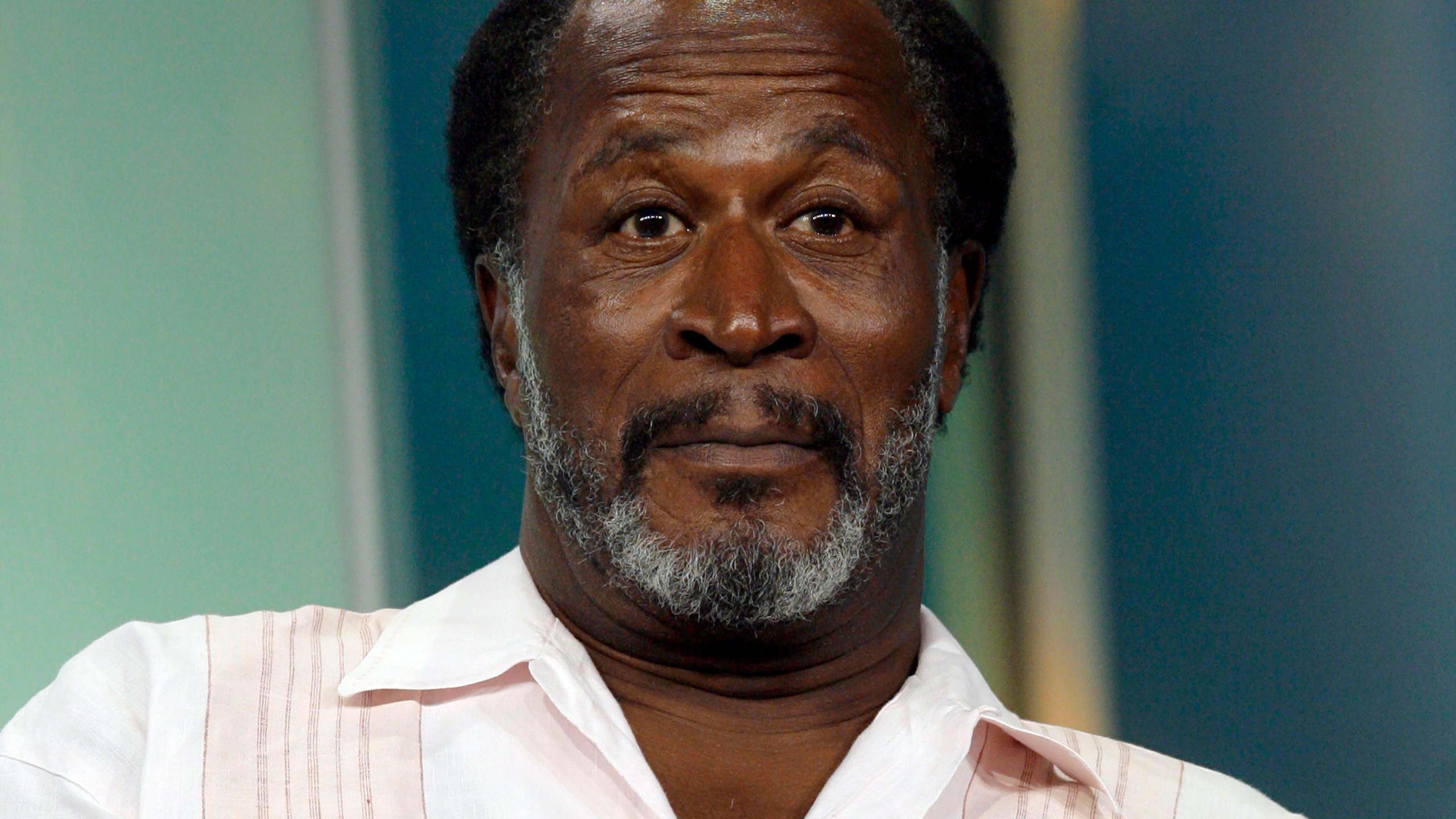 FILE - Actor John Amos appears at the ABC Summer Press Tour in Beverly Hills, Calif., on July 26, 2007. Amos, who starred as the family patriarch on the hit 1970s sitcom “Good Times” and earned an Emmy nomination for his role in the seminal 1977 miniseries “Roots,” has died. He was 84. (AP Photo/Nick Ut, FIle)