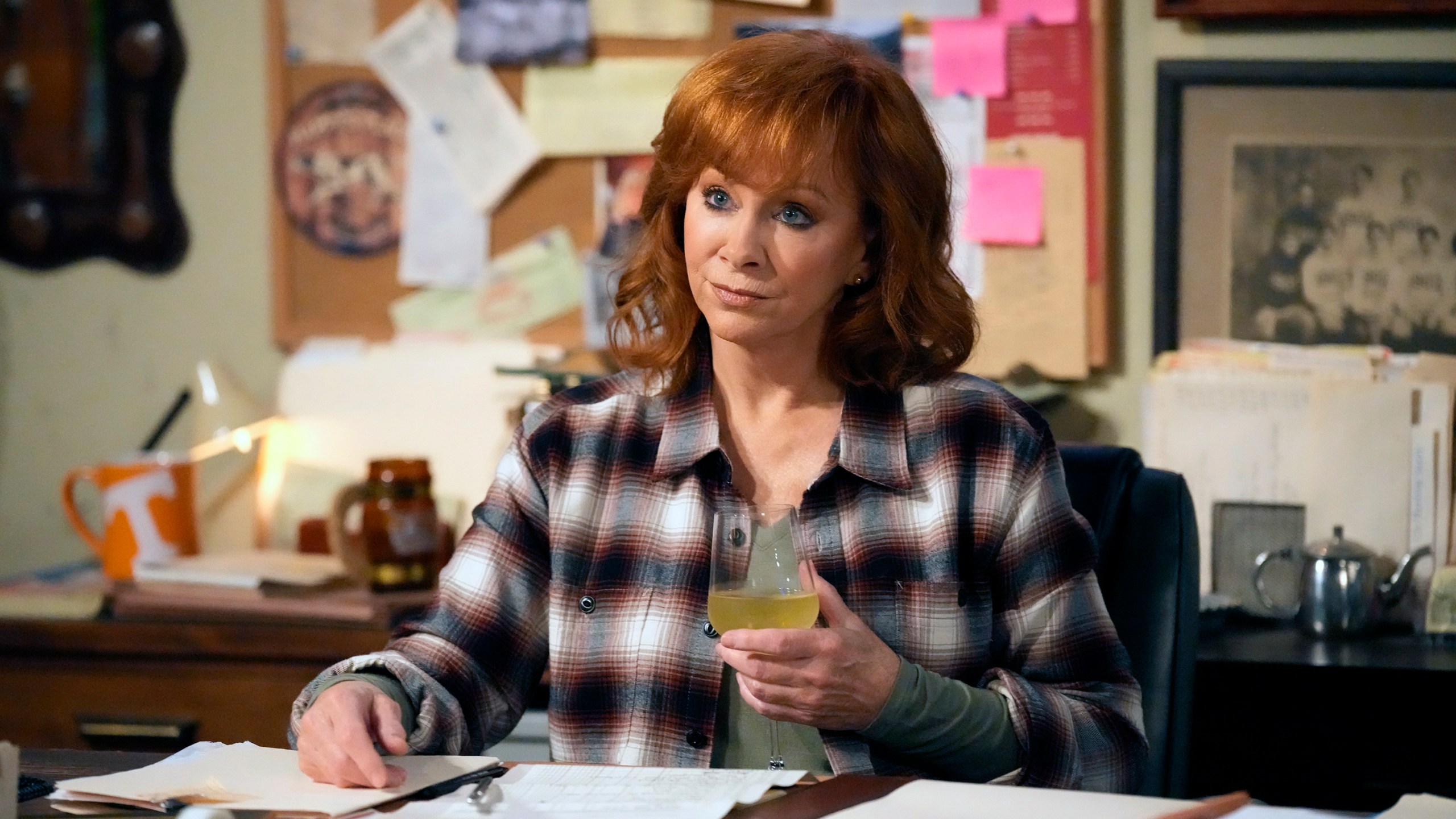 This image released by NBC shows Reba McEntire in a scene from "Happy Place." (Casey Durkin/NBC via AP)