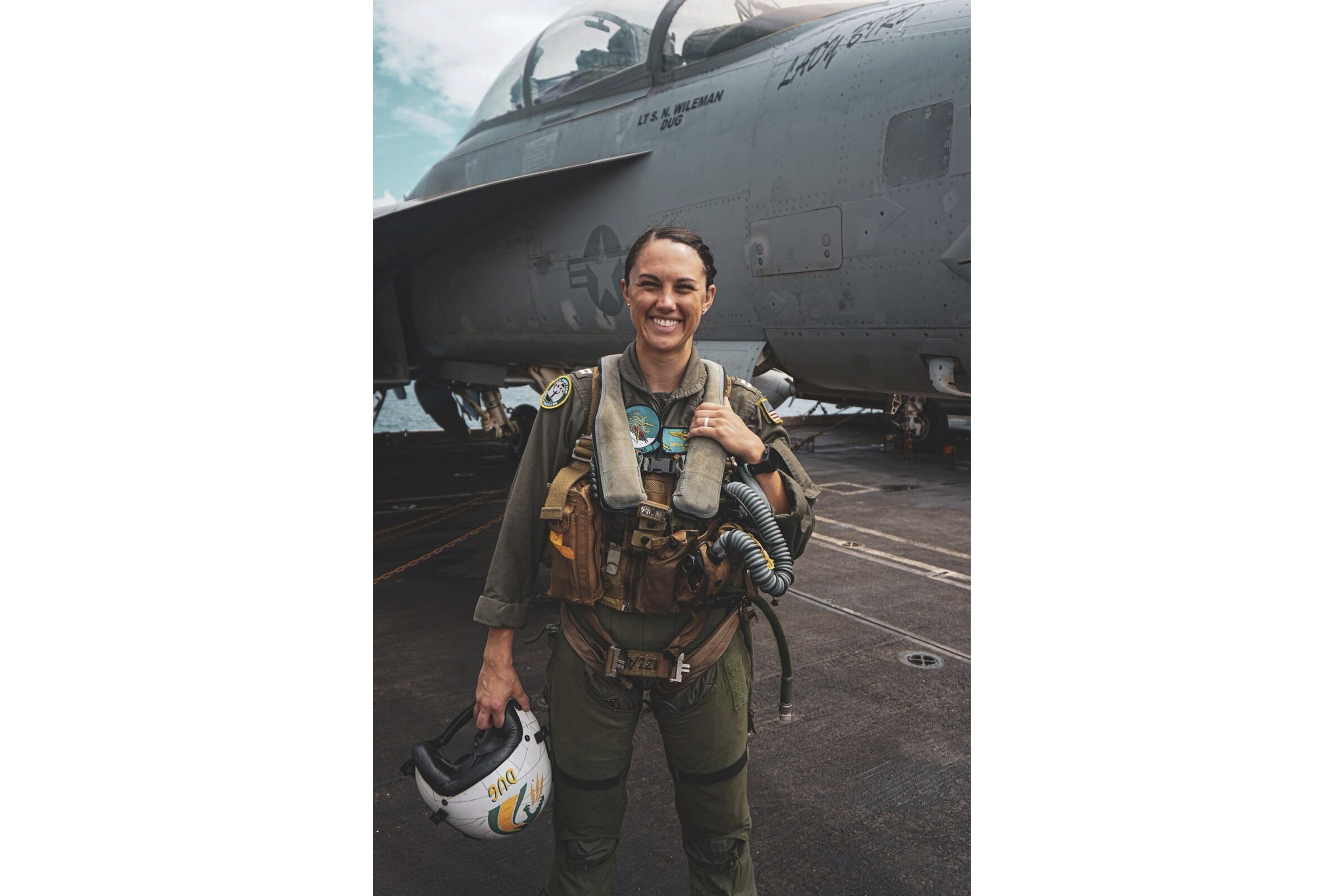 This undated photo released by the U.S. Navy shows Lt. Serena Wileman, a Naval Aviator. (U.S. Navy via AP)