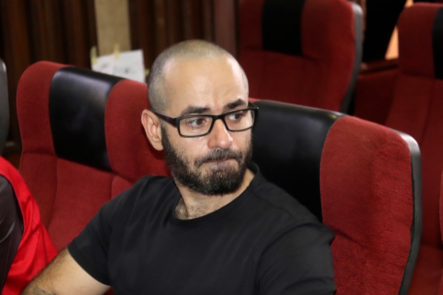 FILE - Tigran Gambaryan, an American citizen and Binance's head of financial crime compliance, attends a court hearing at the federal High Courts, in Abuja, Nigeria, April 4, 2024. (AP Photo/Olamikan Gbemiga, File)