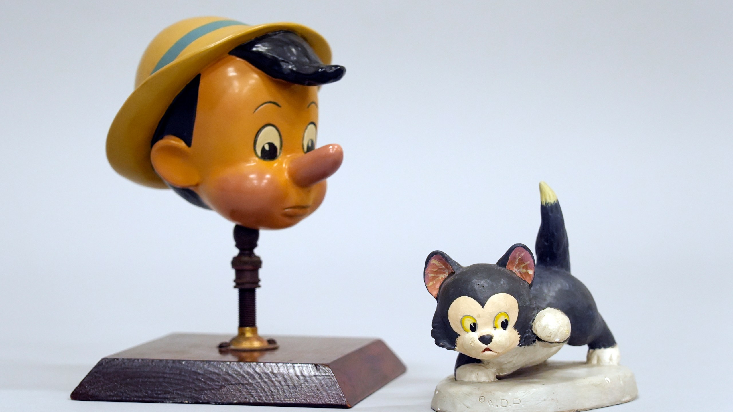 Animators' maquettes from the 1940 film "Pinocchio" are pictured on Tuesday, Oct. 29, 2024, at the Pickford Center for Motion Picture Study in Los Angeles. (AP Photo/Chris Pizzello)