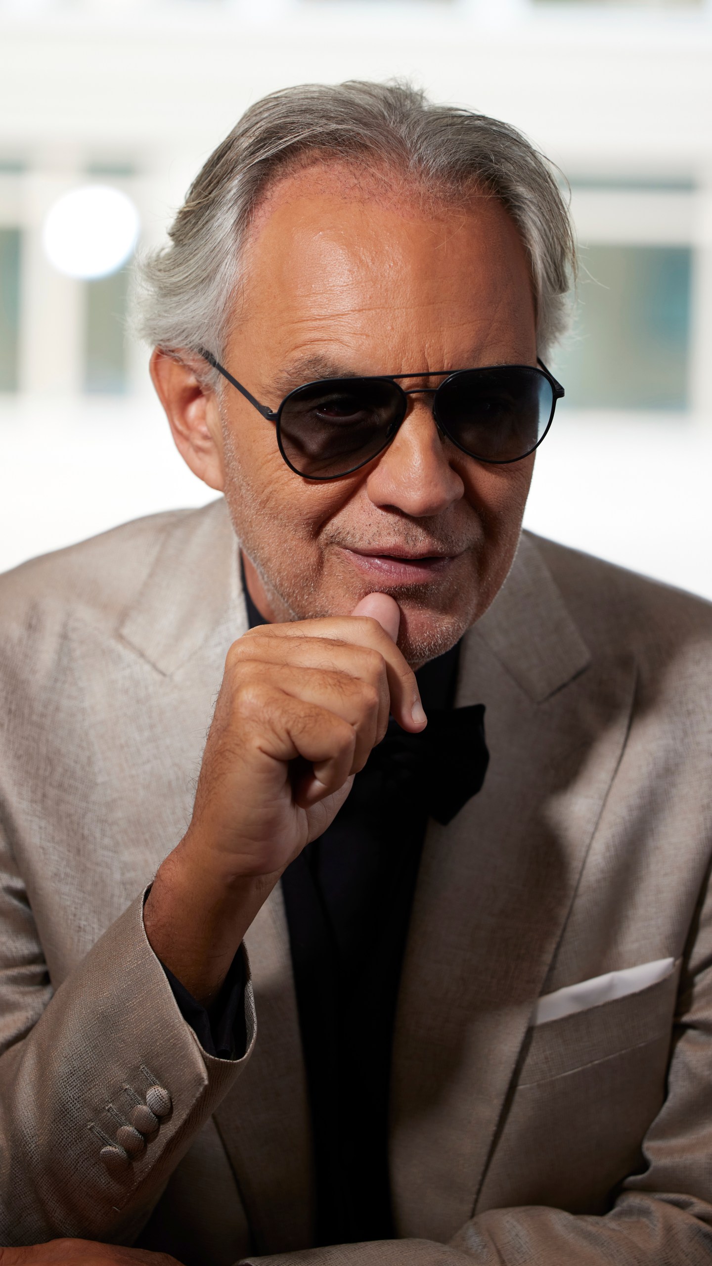 Andrea Bocelli appears during a portrait session on Monday, Oct. 28, 2024, in New York. (Photo by Matt Licari/Invision/AP)