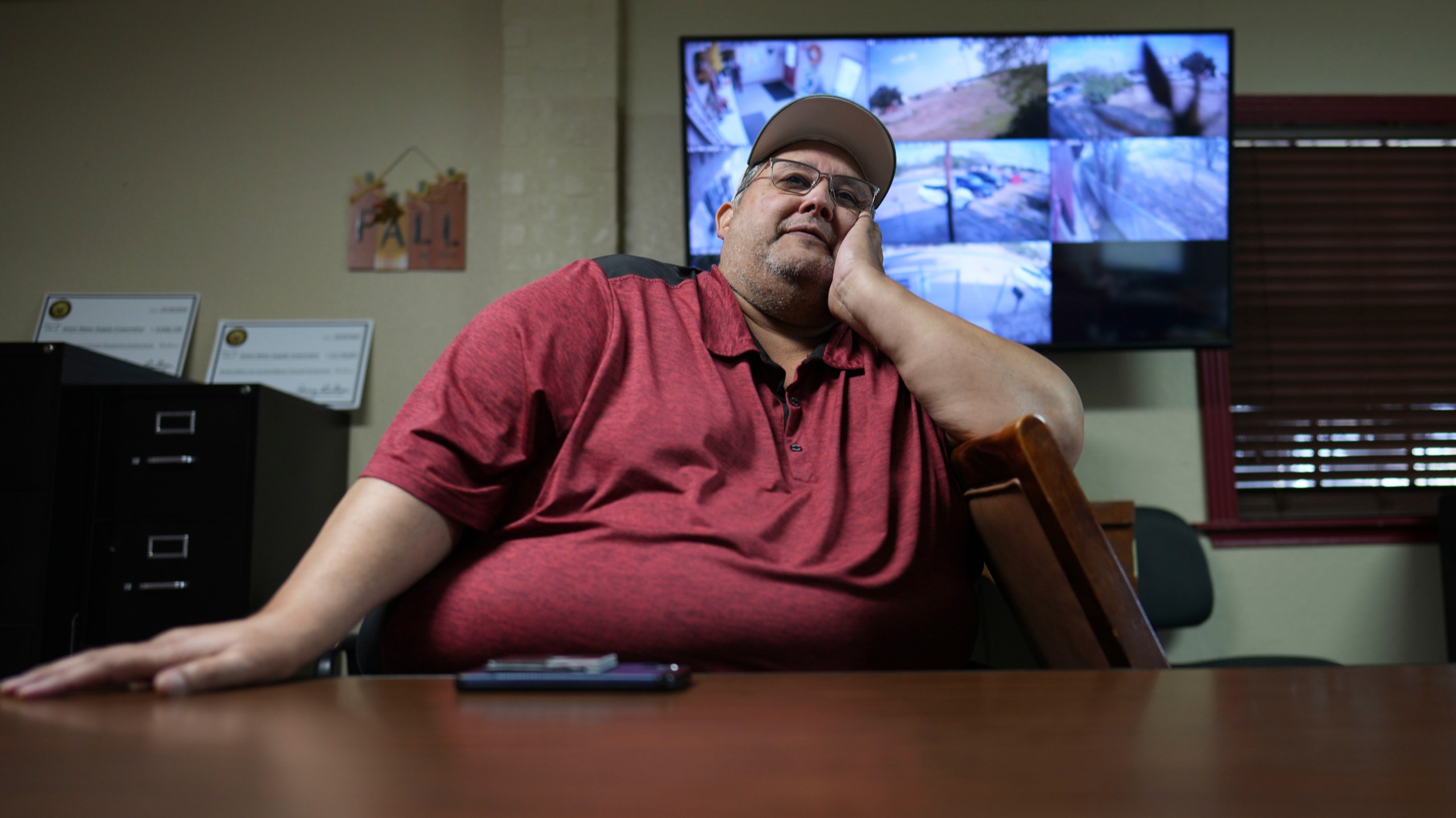 Jorge Bazan, general manager of union water supply corporation, a democrat talks about voting for Republican Donald Trump for president, Wednesday, Nov. 6, 2024, in Rio Grande City, Texas. (AP Photo/Eric Gay)