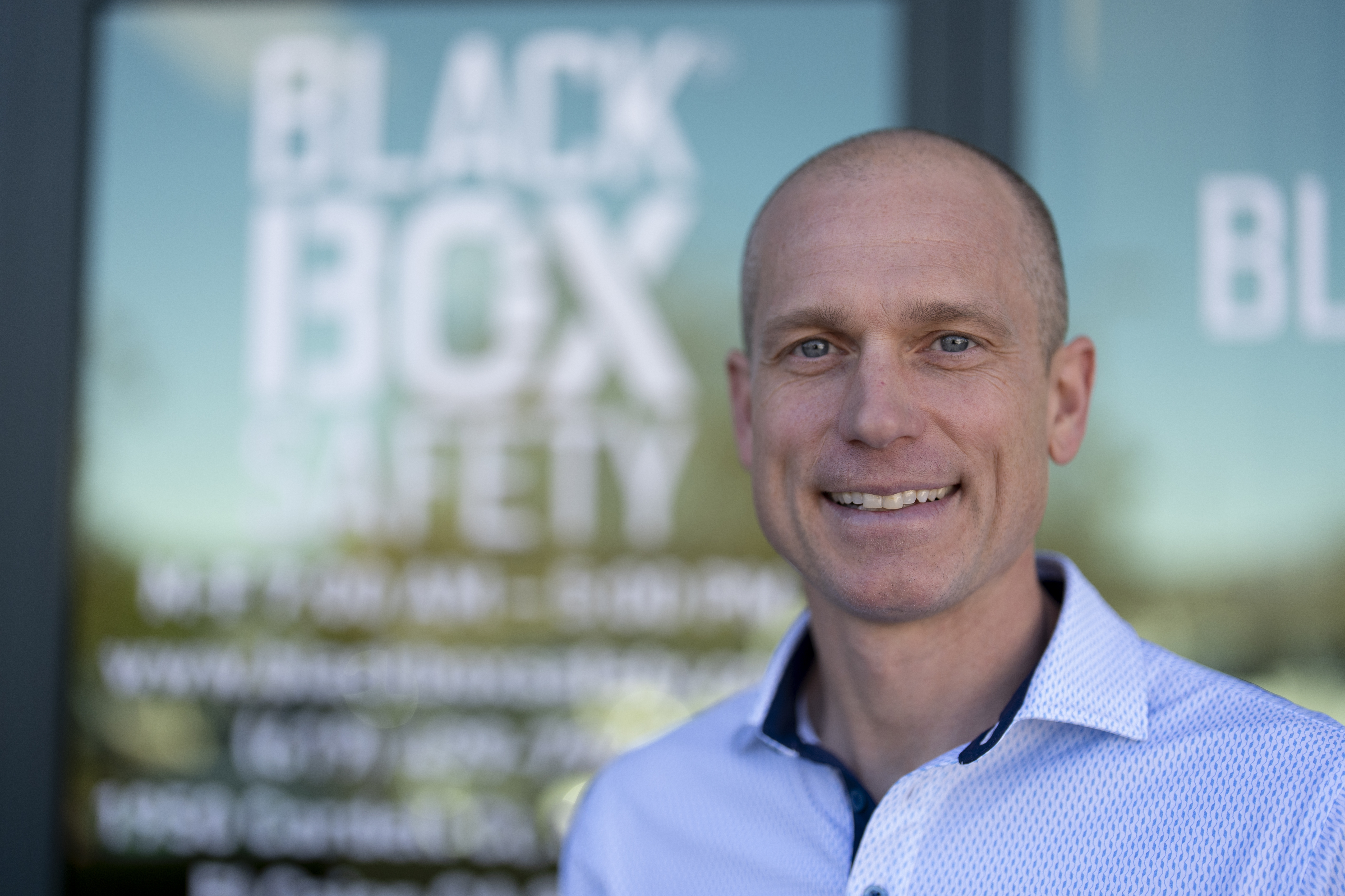 Veteran and business owner Jackson Dalton poses for a portrait at the Black Box Safety offices on Thursday, Nov. 7, 2024, in El Cajon, Calif. (AP Photo/Gregory Bull)