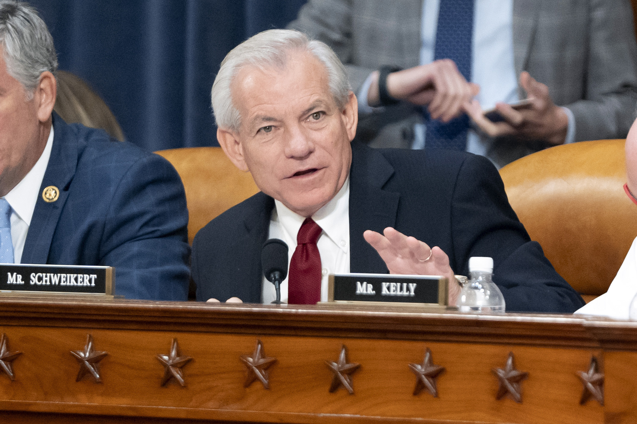 FILE - Rep. David Schweikert, R-Ariz., speaks during a hearing of the House Committee on Ways and Means on Capitol Hill, Sept. 24, 2024, in Washington. (AP Photo/Mark Schiefelbein, File)