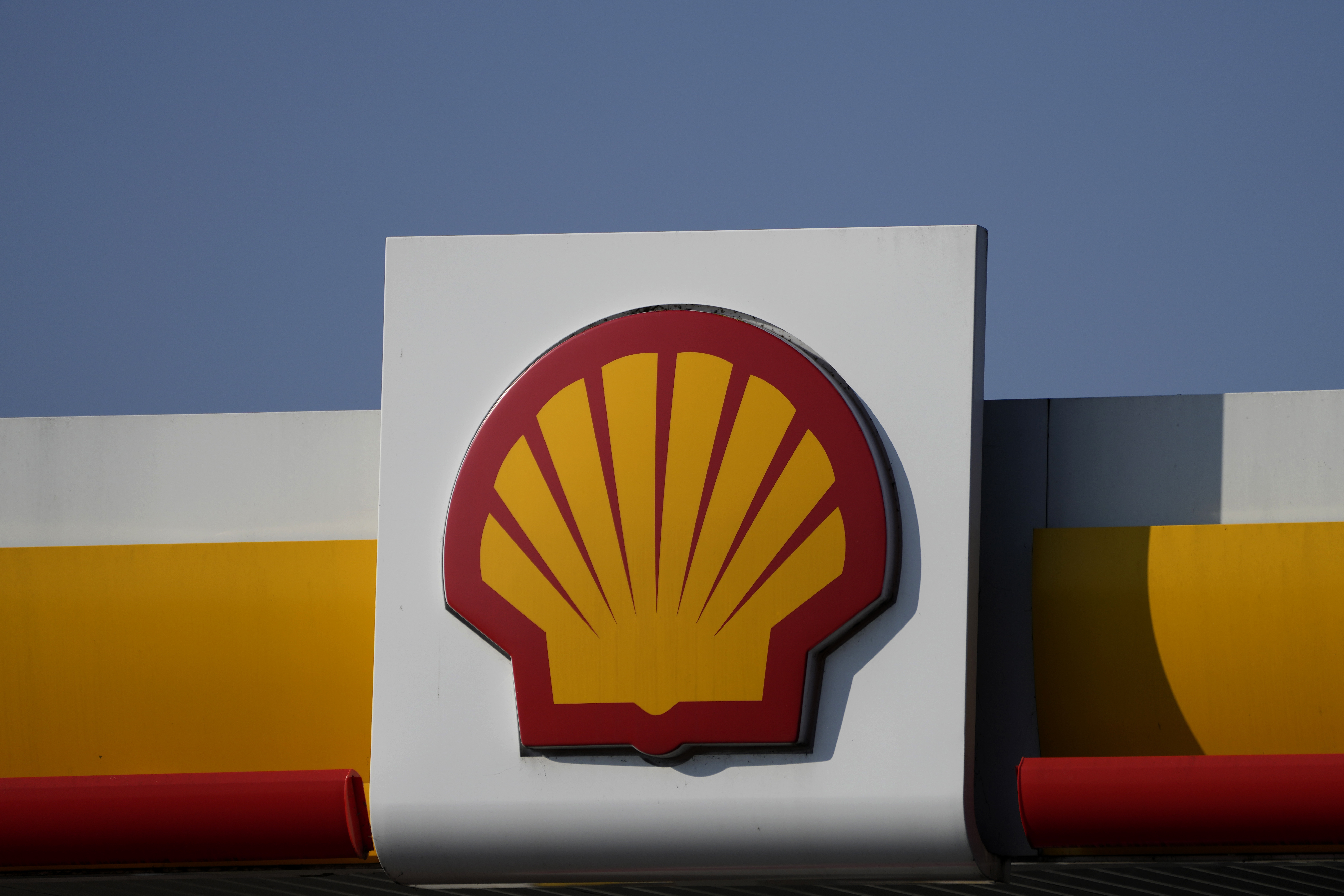 FILE - A Shell logo is displayed at a gas station in London, on March 8, 2022.(AP Photo/Frank Augstein, File)