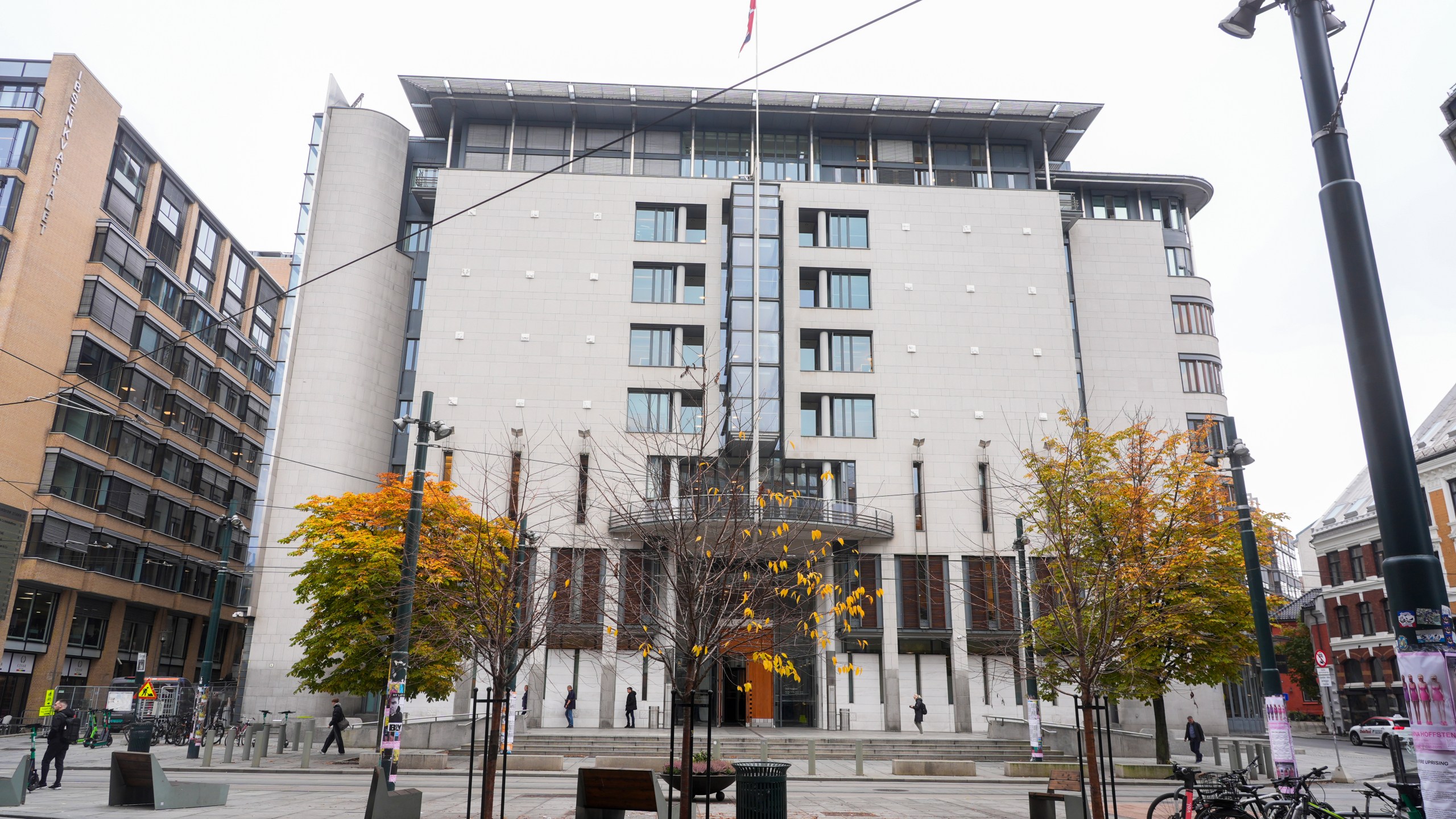 The Oslo District Court, Norway, on Oct. 16, 2024. (Terje Pedersen/NTB Scanpix via AP)