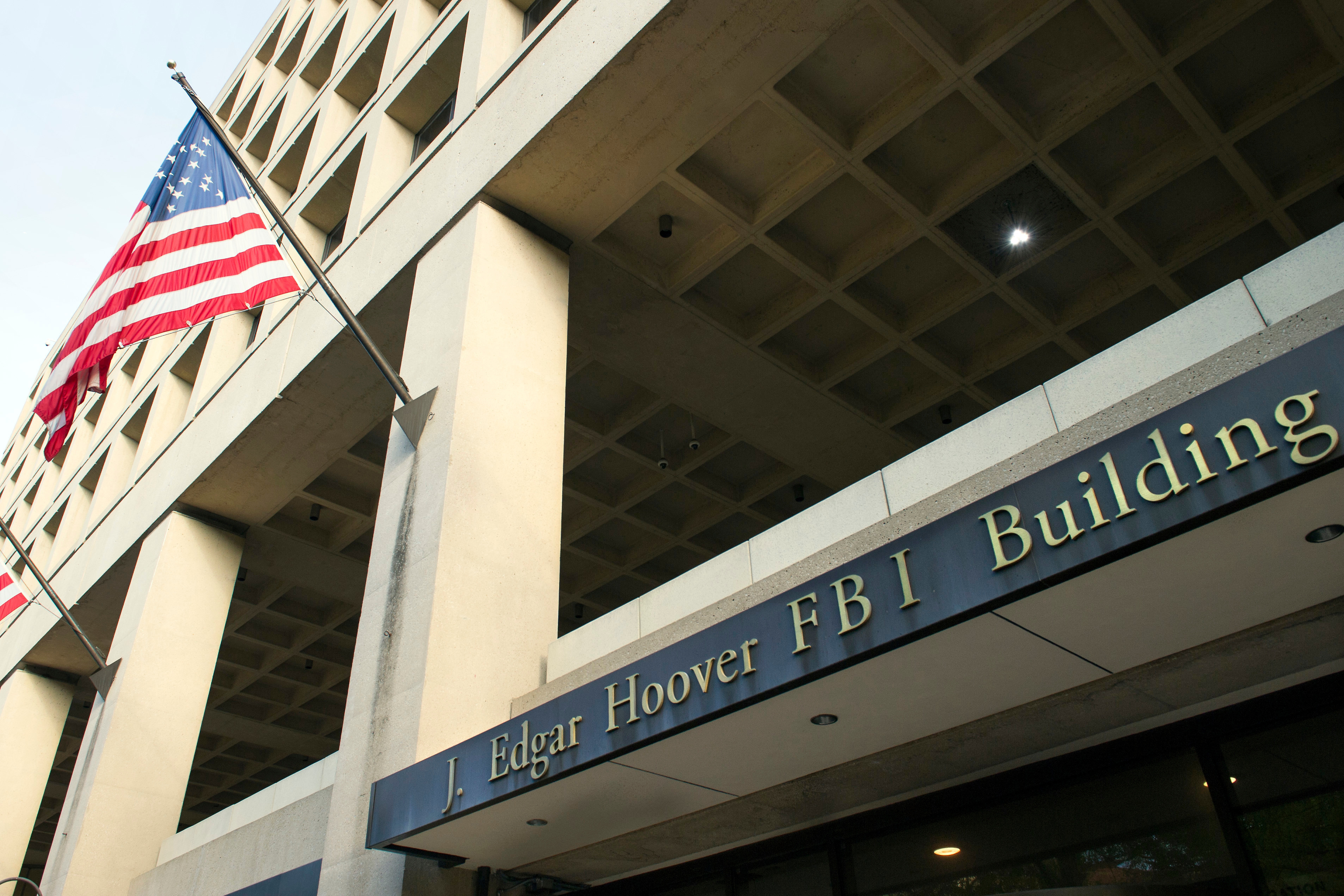 FILE - The FBI's J. Edgar Hoover headquarters building is seen in Washington on Nov. 2, 2016. (AP Photo/Cliff Owen, File)