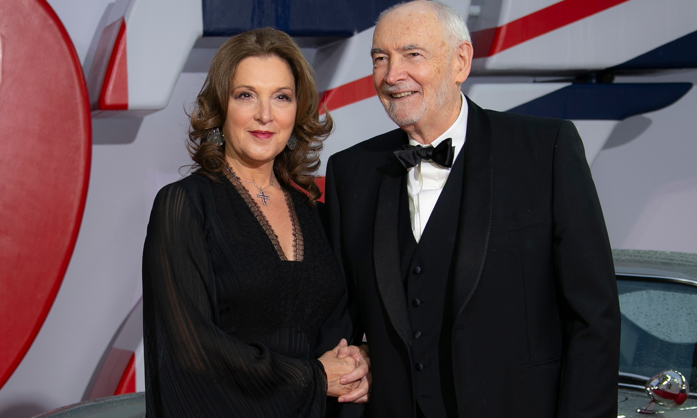 FILE - Barbara Broccoli, left, and Michael G. Wilson appear at the World premiere of the film "No Time To Die" in London on Sept. 28, 2021. (Photo by Joel C Ryan/Invision/AP, File)