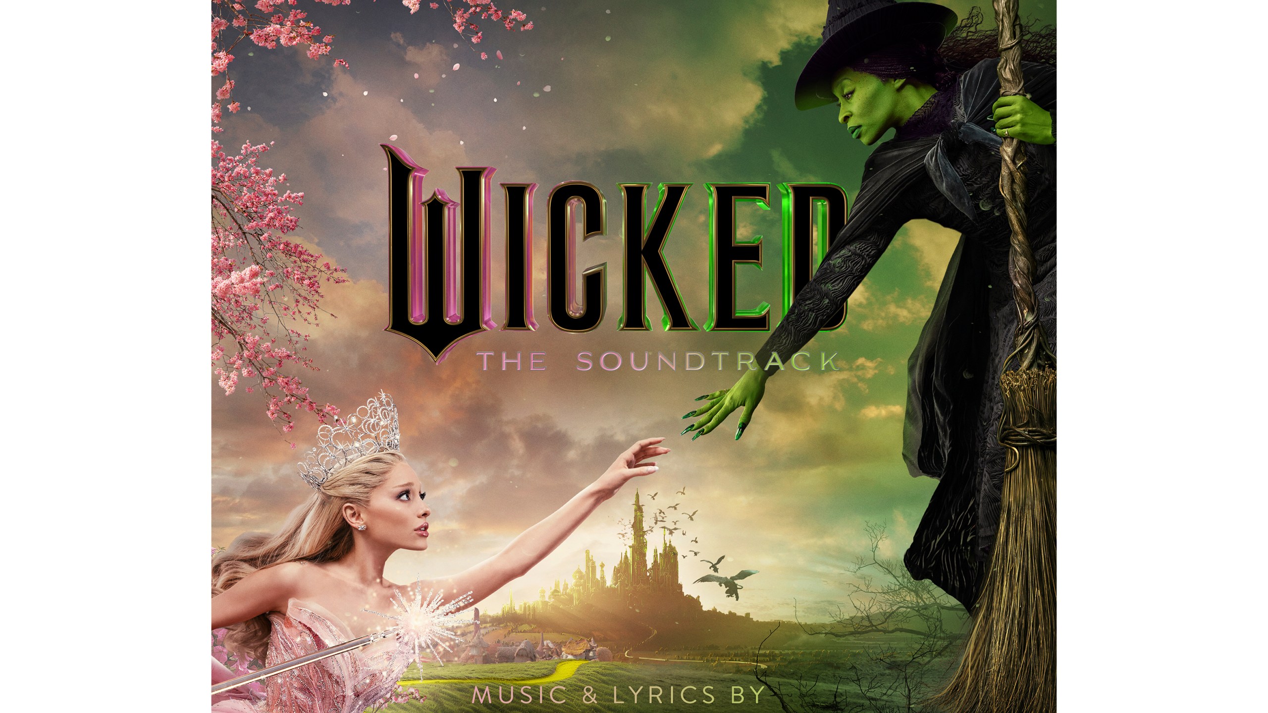 This album cover image released by Republic Records/Verve Records shows the soundtrack for the film "Wicked." (Republic Records/Verve Records via AP)