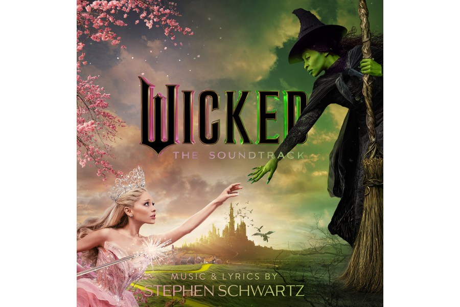 This album cover image released by Republic Records/Verve Records shows the soundtrack for the film "Wicked." (Republic Records/Verve Records via AP)