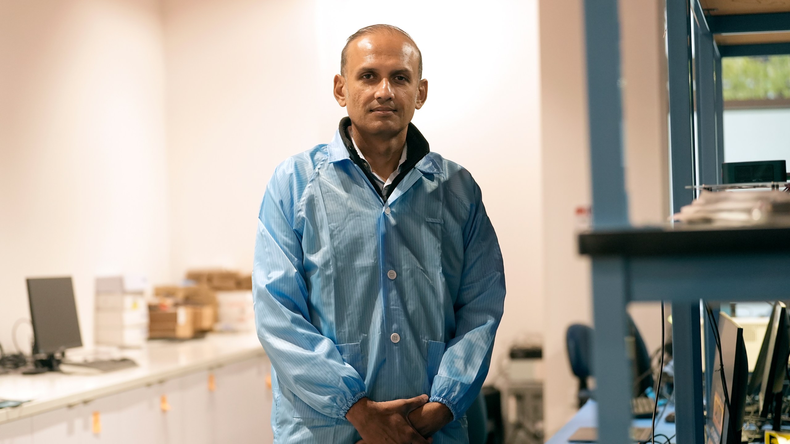 Sid Sheth, CEO and Co-founder of d-Matrix, poses for a portrait during an interview in Santa Clara, Calif., Wednesday, Oct. 16, 2024. (AP Photo/Jeff Chiu)