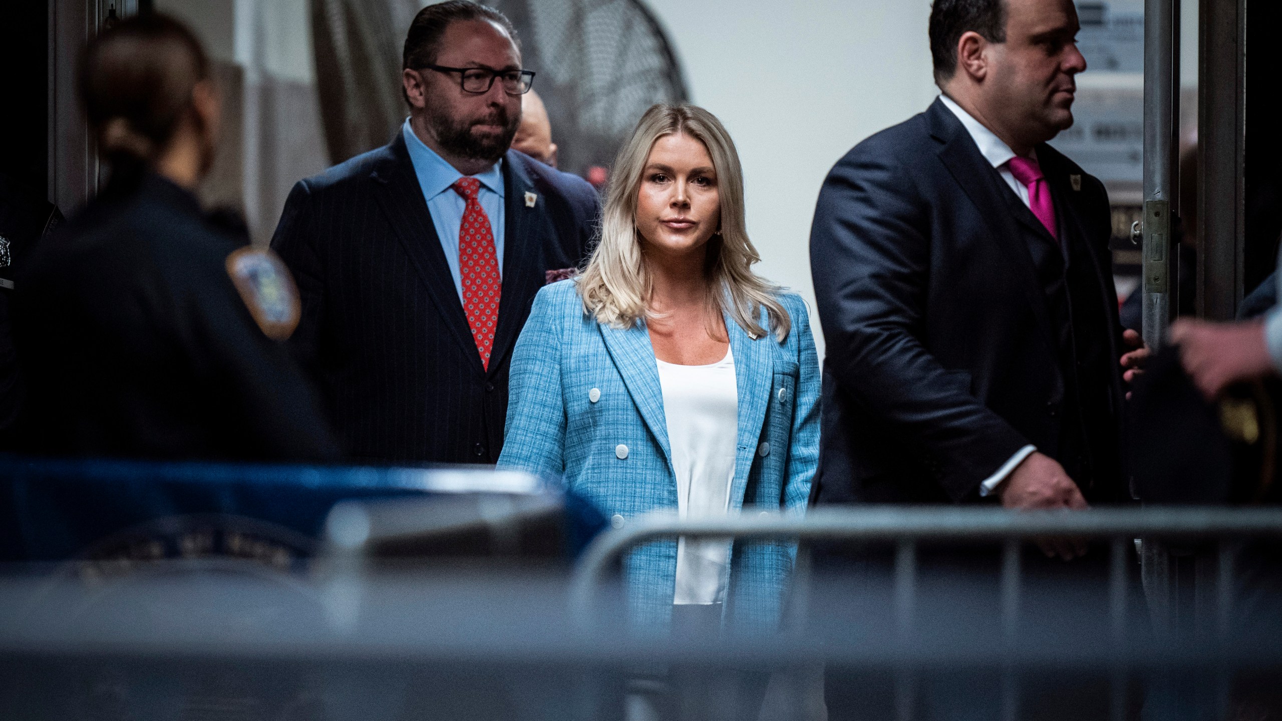 FILE - Karoline Leavitt arrives at Manhattan criminal court to attend deliberations in former President Donald Trump's criminal hush money trial, in New York, May 29, 2024. (Jabin Botsford/Pool via AP File)