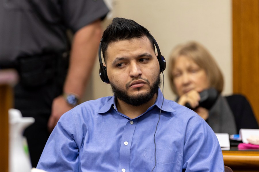 CORRECTS DATE Jose Ibarra appears at his trial at the Athens-Clarke County Superior Court on Tuesday, Nov. 19, 2024, in Athens, Ga. (Arvin Temkar/Atlanta Journal-Constitution via AP, Pool)