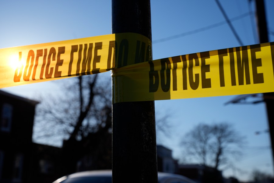 FILE - Tape cordons off a scene of police activity, Saturday, March 16, 2024, in Trenton, N.J. (AP Photo/Matt Rourke, File)