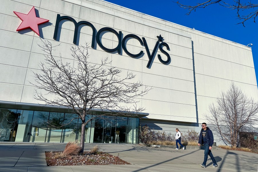 FILE - A Macy's department store in Bay Shore, New York, is shown on December 12, 2023. (AP Photo/Ted Shaffrey, File)