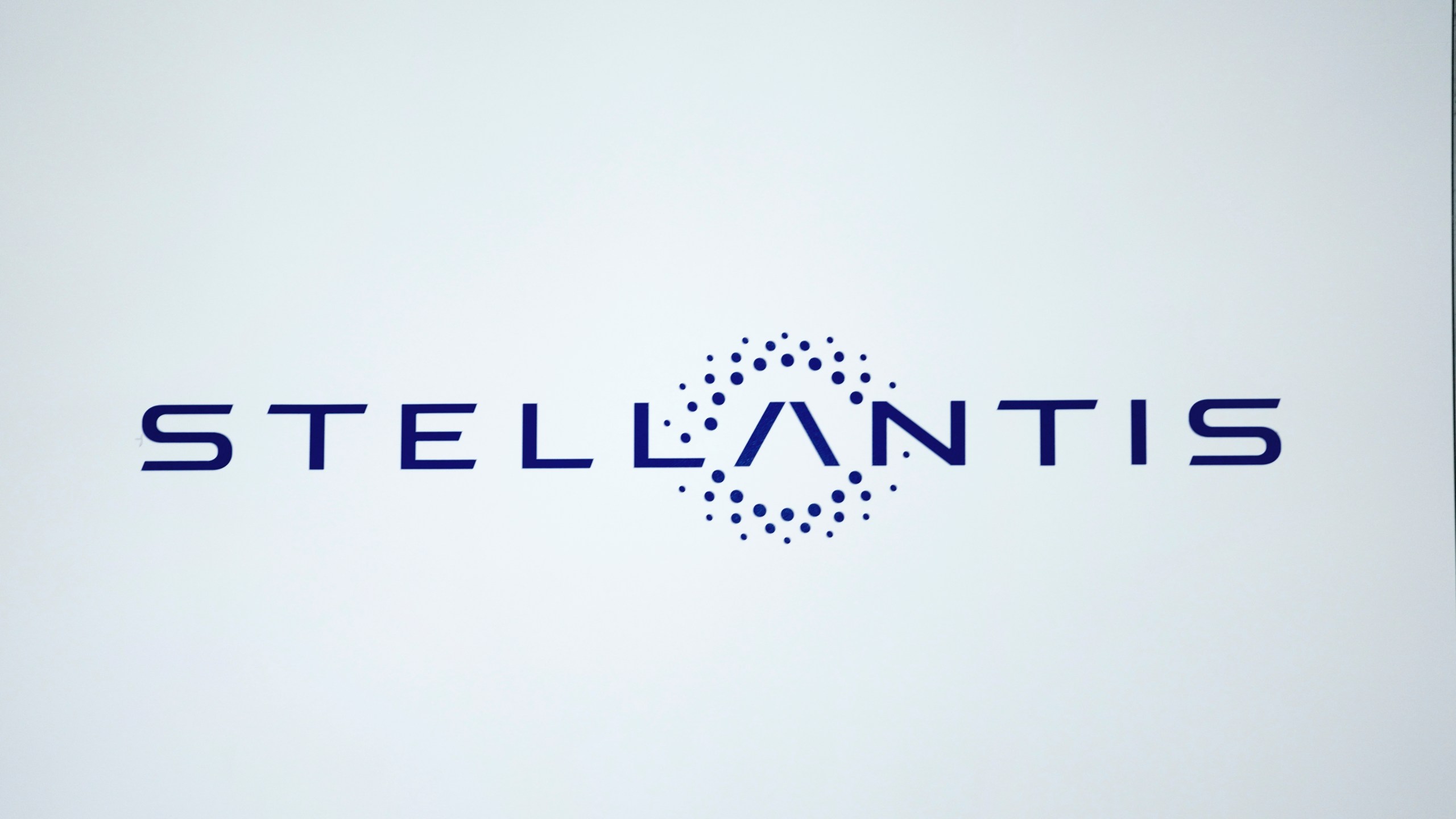 FILE - A Stellantis logo is shown at the North American International Auto Show in Detroit, Sept. 13, 2023. (AP Photo/Paul Sancya, File)