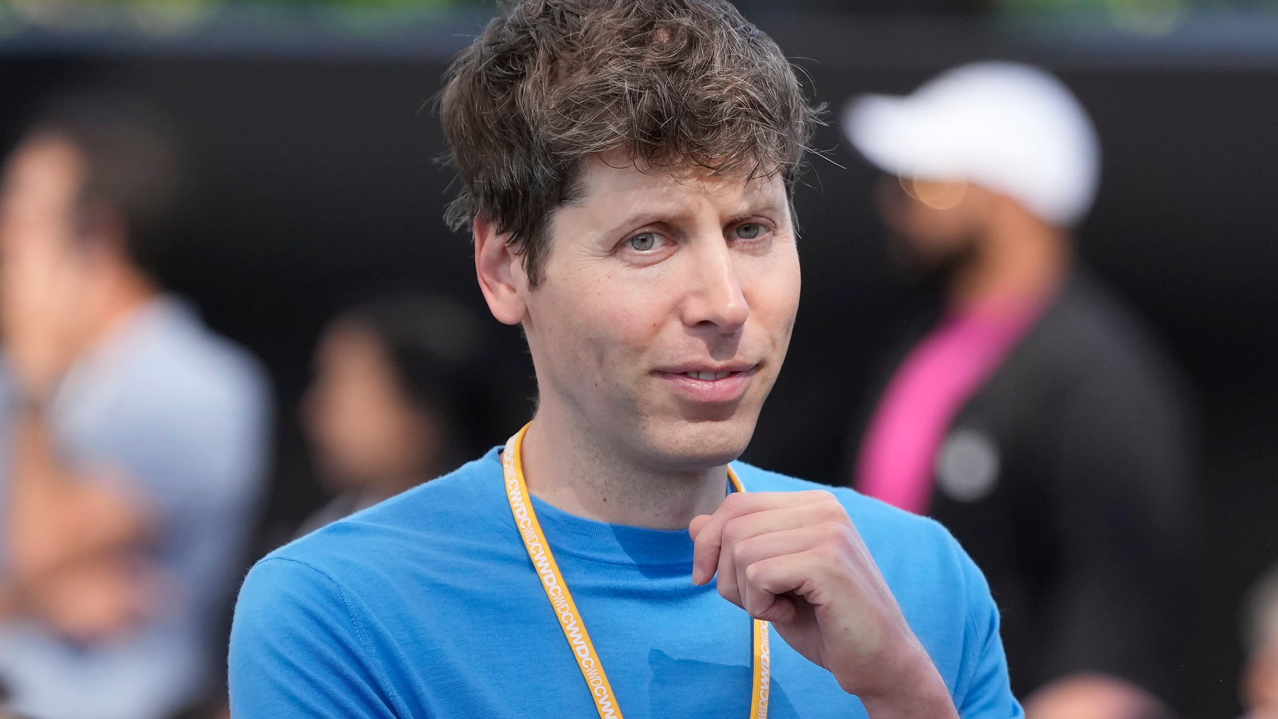 FILE - OpenAI CEO Sam Altman attends an Apple event announcing new products in Cupertino, Calif., June 10, 2024. (AP Photo/Jeff Chiu, File)