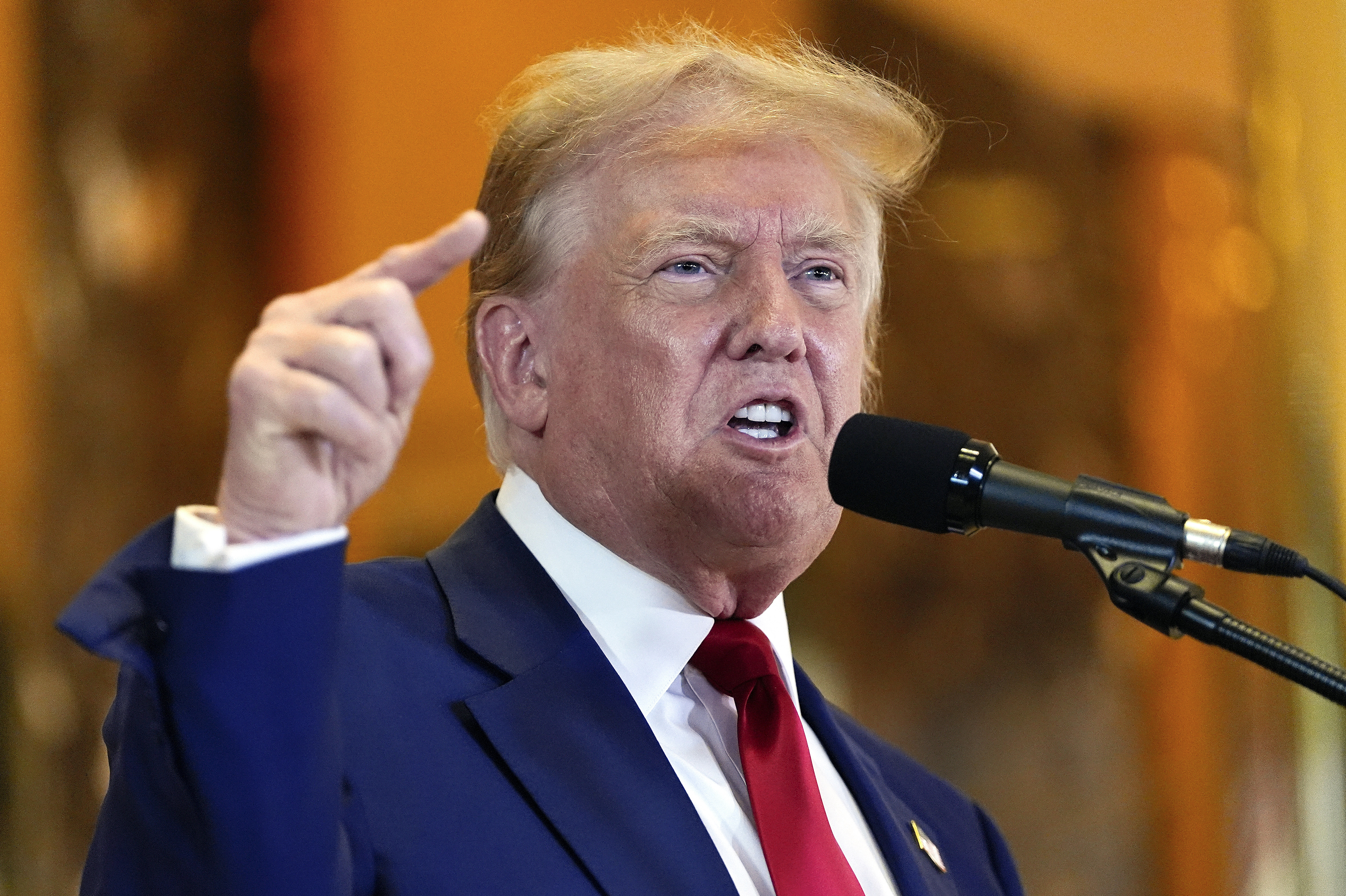 FILE - Former President Donald Trump speaks during a news conference at Trump Tower, May 31, 2024, in New York. Trump’s lawyers are alleging that his hush money conviction was tainted by juror misconduct, opening a new front in their fight to overturn the verdict and throw out the historic case. (AP Photo/Julia Nikhinson, File)