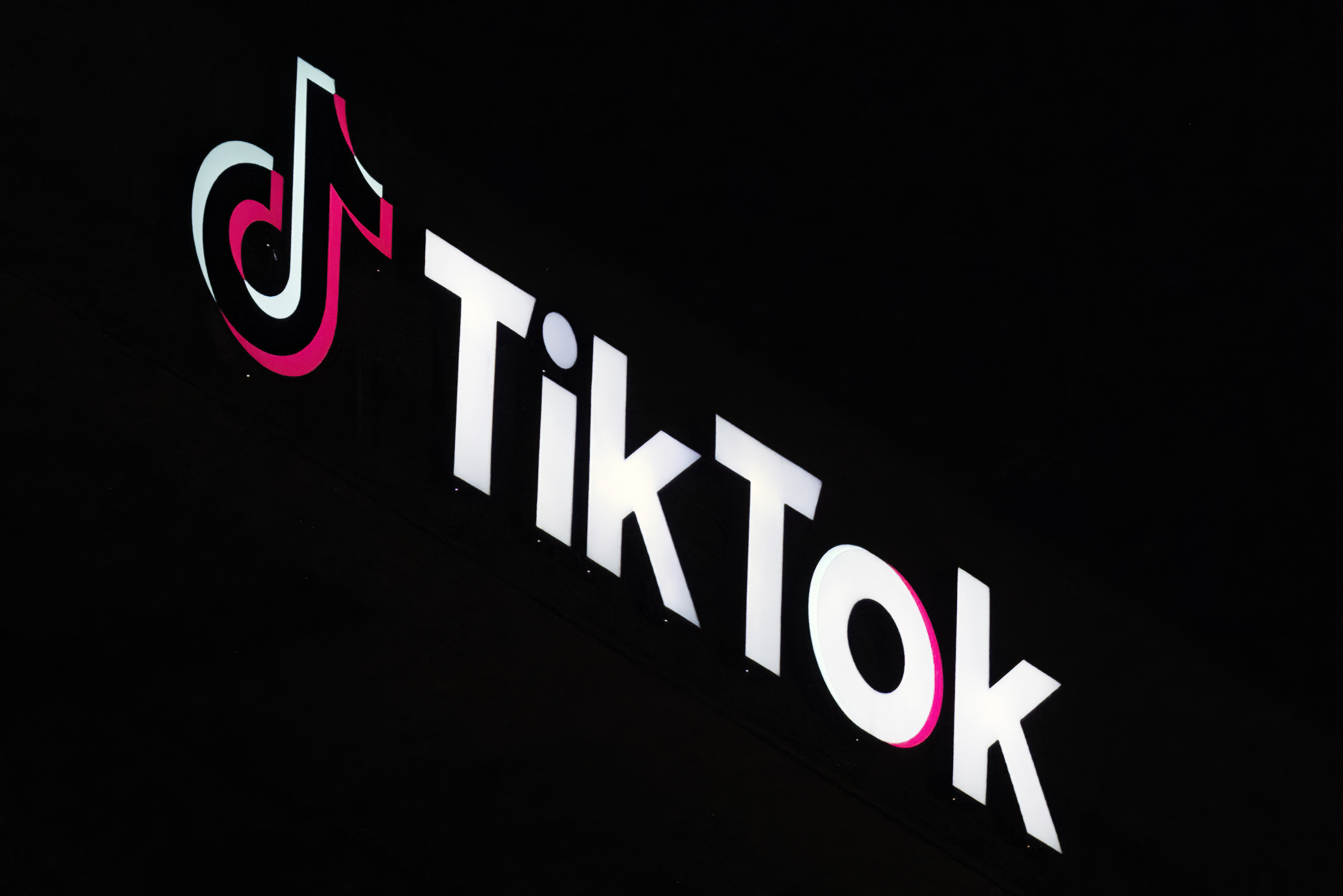 FILE - A TikTok sign is displayed on top of their building in Culver City, Calif., on Dec. 3, 2024. (AP Photo/Richard Vogel, File)