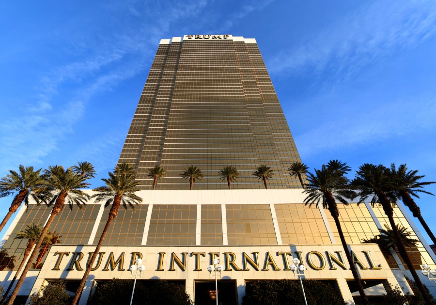 The Trump International Hotel is seen Thursday, Jan. 2, 2025, in Las Vegas. (Bizuayehu Tesfaye/Las Vegas Review-Journal via AP)