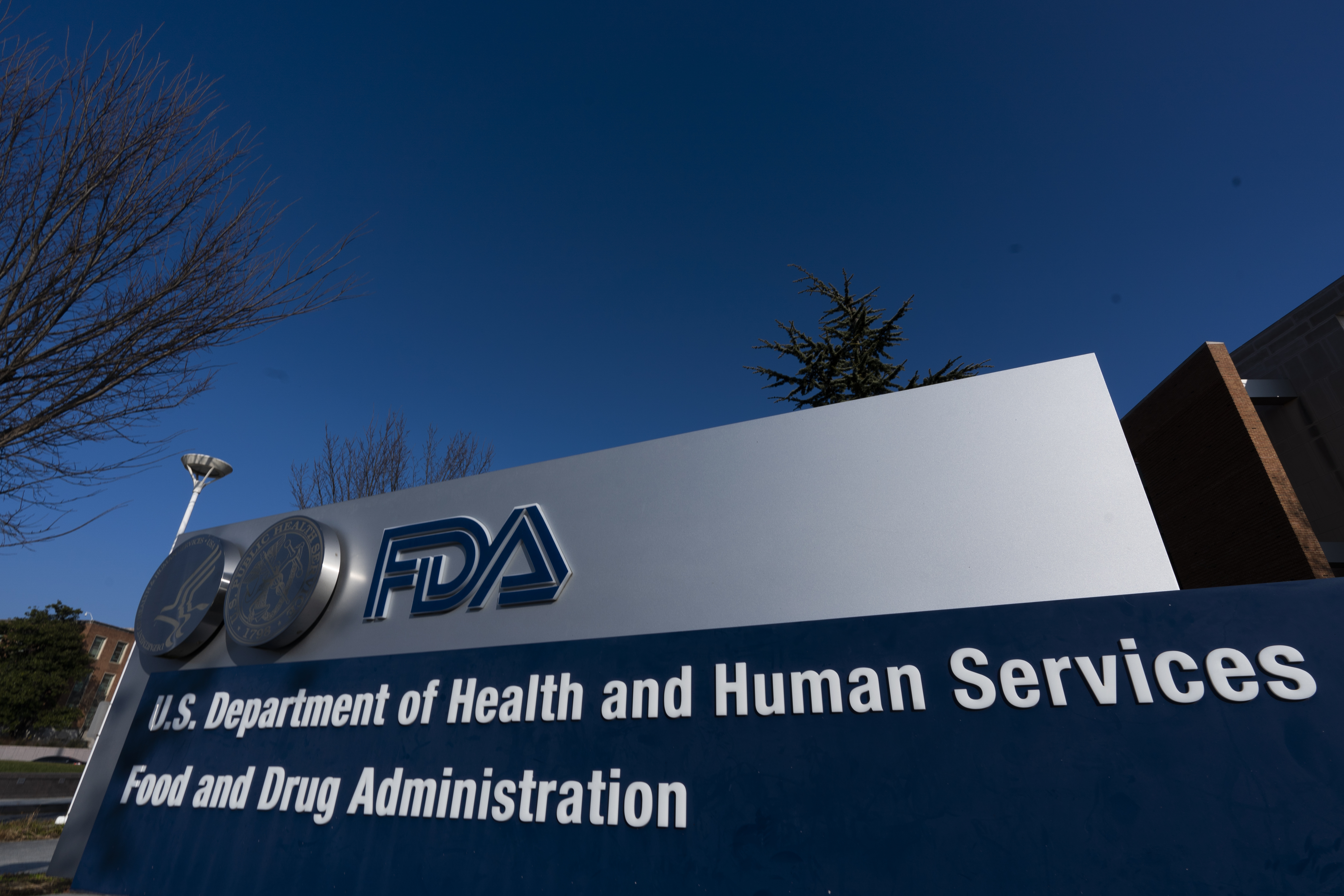 FILE - Food and Drug Administration (FDA) building is shown in Silver Spring, Md., Dec. 10, 2020. (AP Photo/Manuel Balce Ceneta, File)