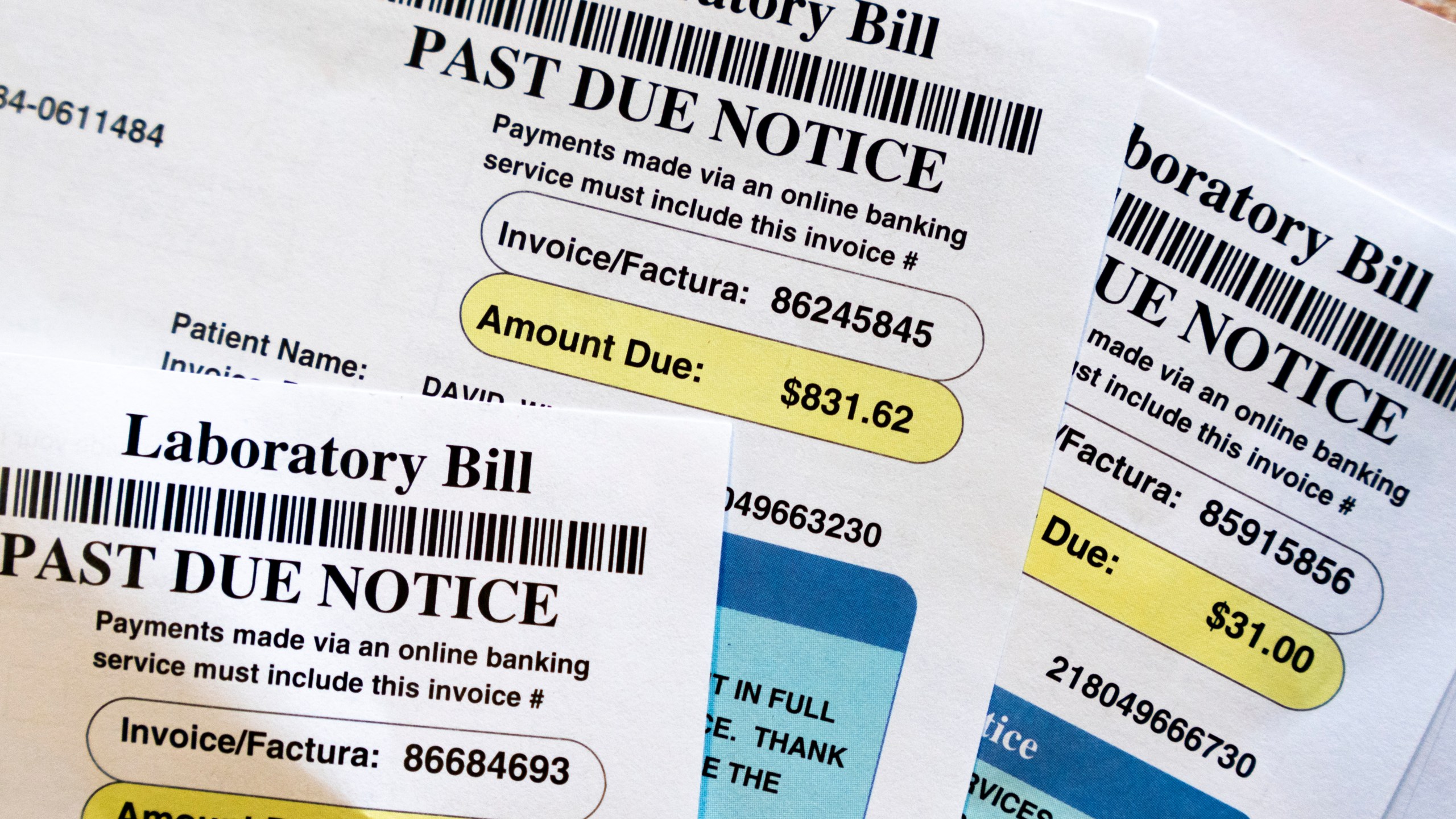 FILE - Medical bills are seen in Temple Hills, Md., on June 26, 2023. (AP Photo/Jacquelyn Martin, File)