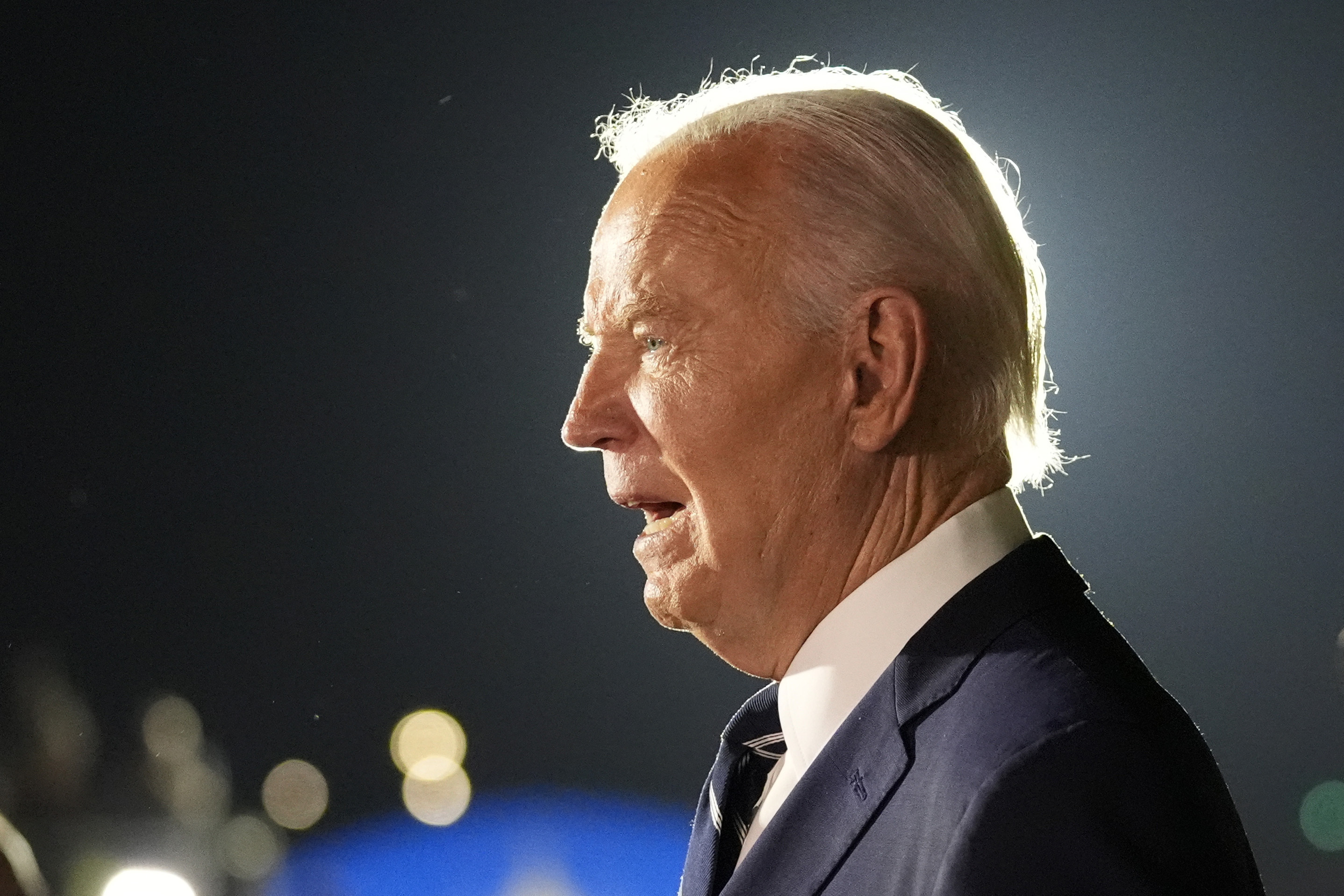 FILE - President Joe Biden speaks after greeting reporter Evan Gershkovich, Alsu Kurmasheva and Paul Whelan at Andrews Air Force Base, Md., following their release as part of a 24-person prisoner swap between Russia and the United States, Aug. 1, 2024. The U.S. Treasury Department announced that it is expanding sanctions against the Russian energy sector for it’s nearly three-year old war in Ukraine. (AP Photo/Alex Brandon, File)