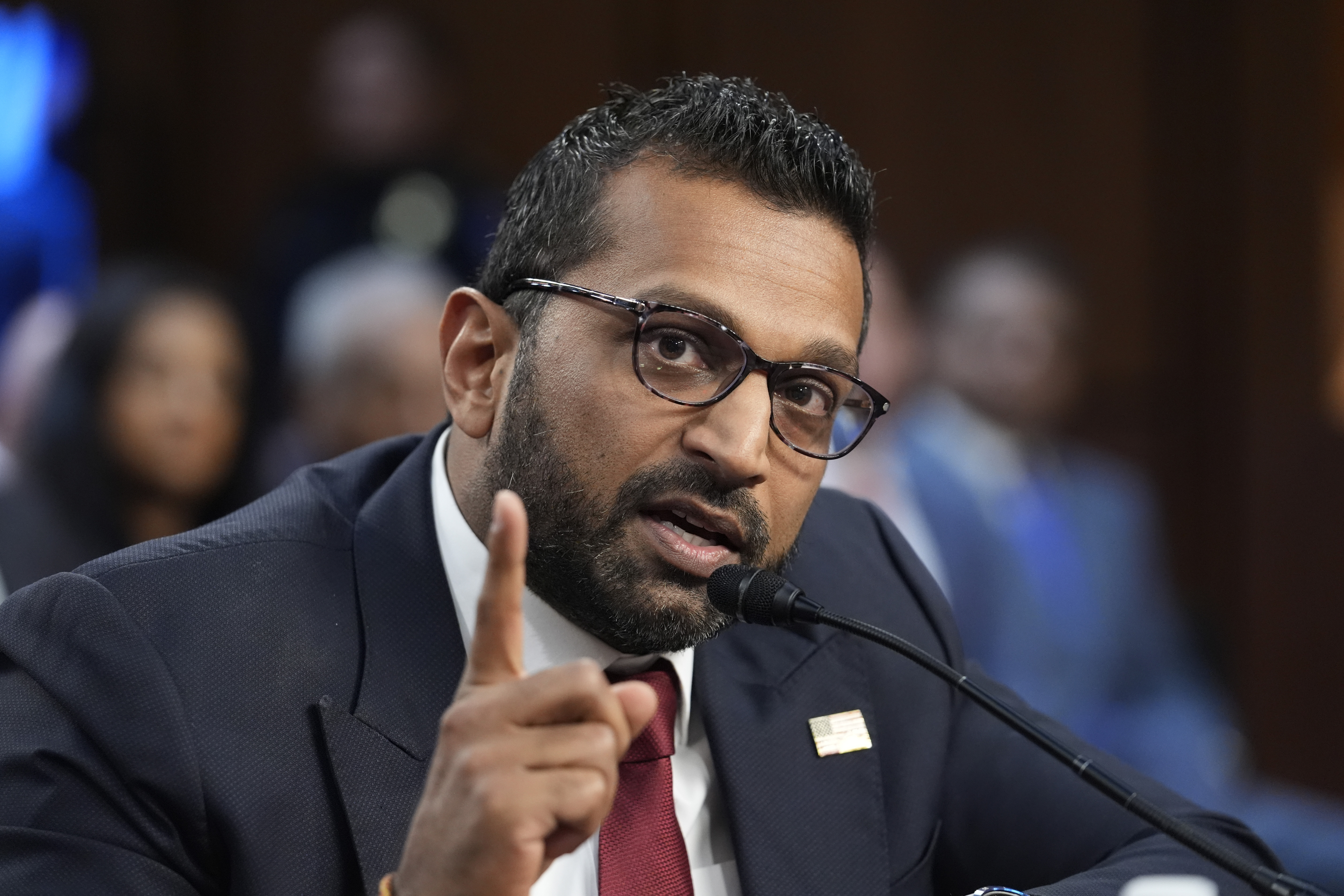 Kash Patel, President Donald Trump's choice to be director of the FBI, appears before the Senate Judiciary Committee for his confirmation hearing, at the Capitol in Washington, Thursday, Jan. 30, 2025. (AP Photo/J. Scott Applewhite)