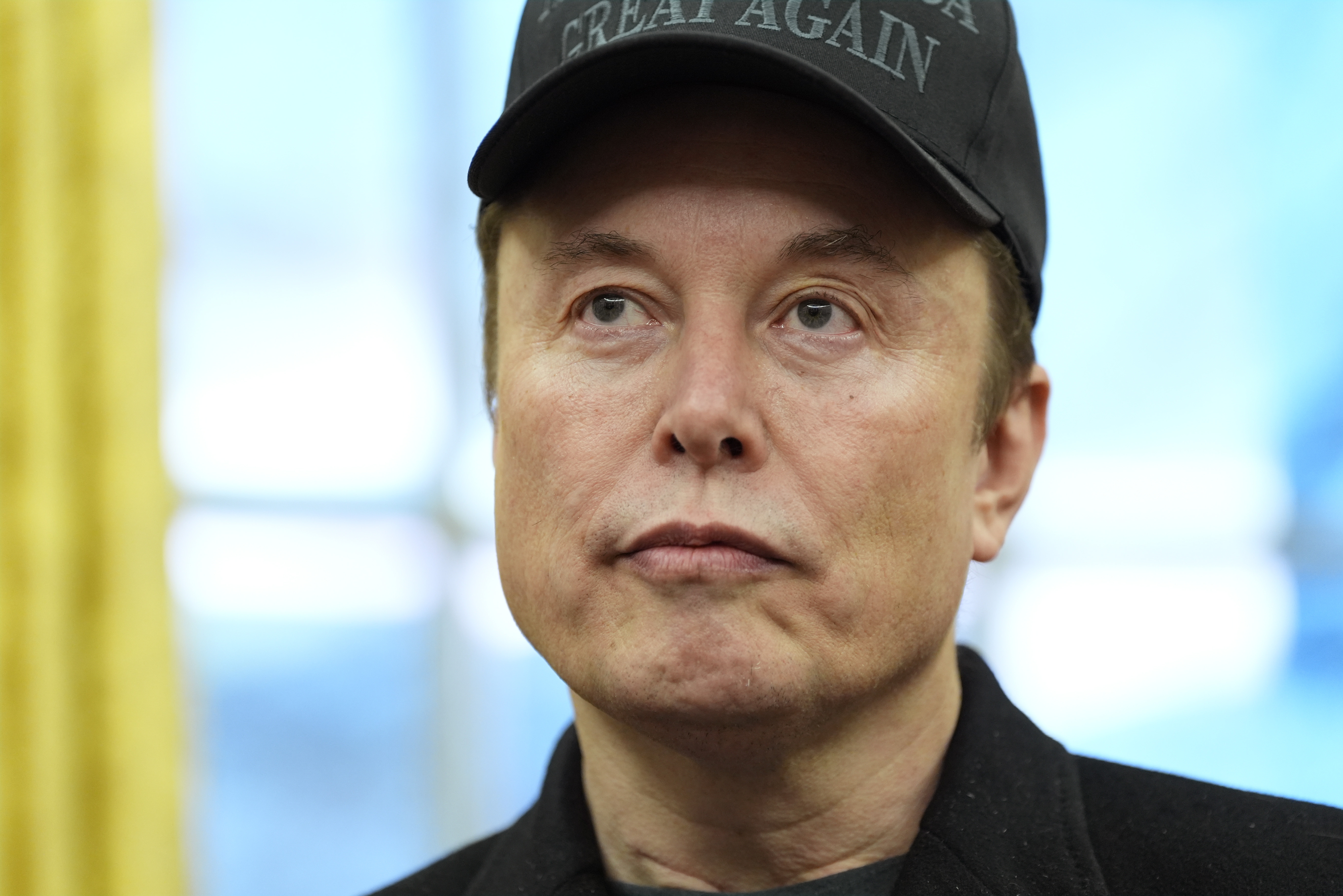 Elon Musk speaks during an event in the Oval Office with President Donald Trump at the White House, Tuesday, Feb. 11, 2025, in Washington. (Photo/Alex Brandon)